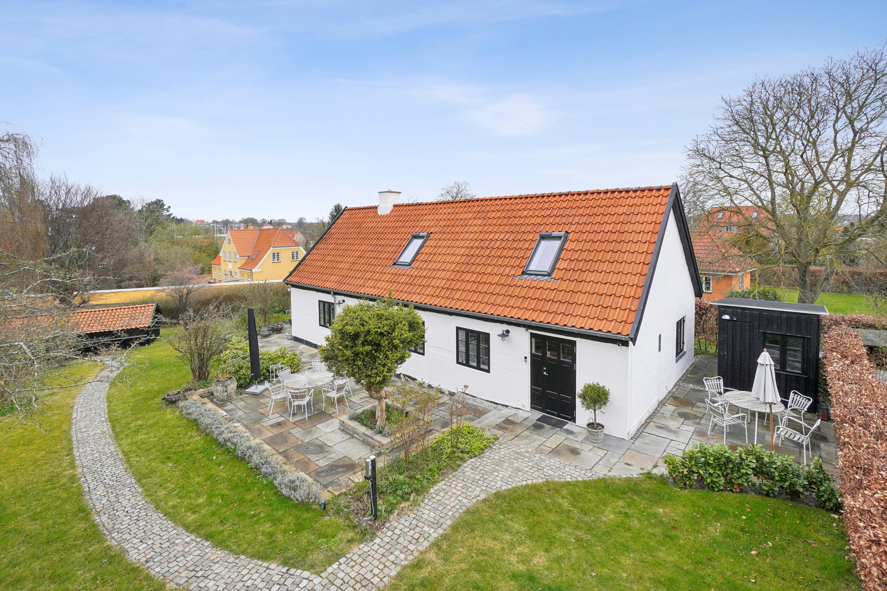 Fremhævet luftfoto billede i fuldskærmstilstand. Billede af Frederiksborgvej 50, 4000 Roskilde