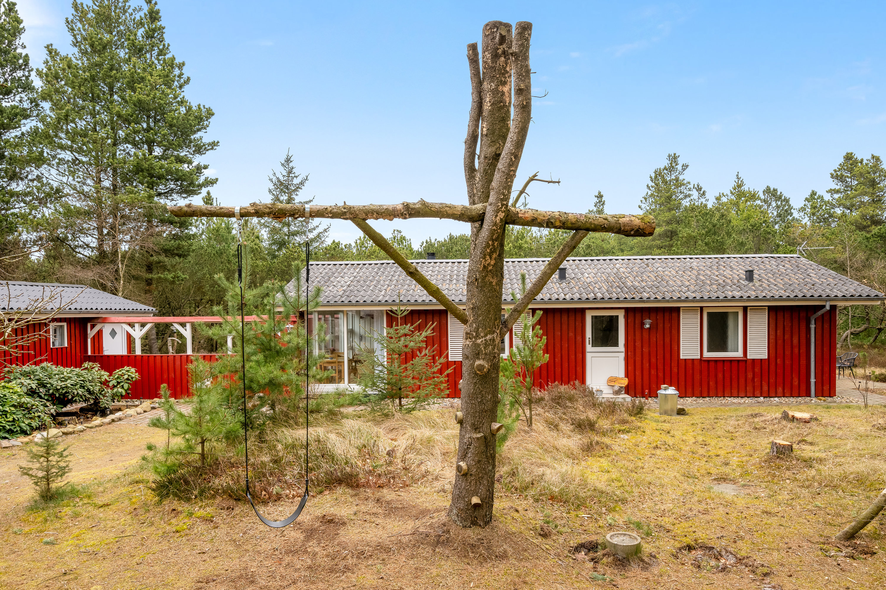 Fremhævet facade billede i fuldskærmstilstand. Billede af Højsvej 26, Lønne, 6830 Nørre Nebel