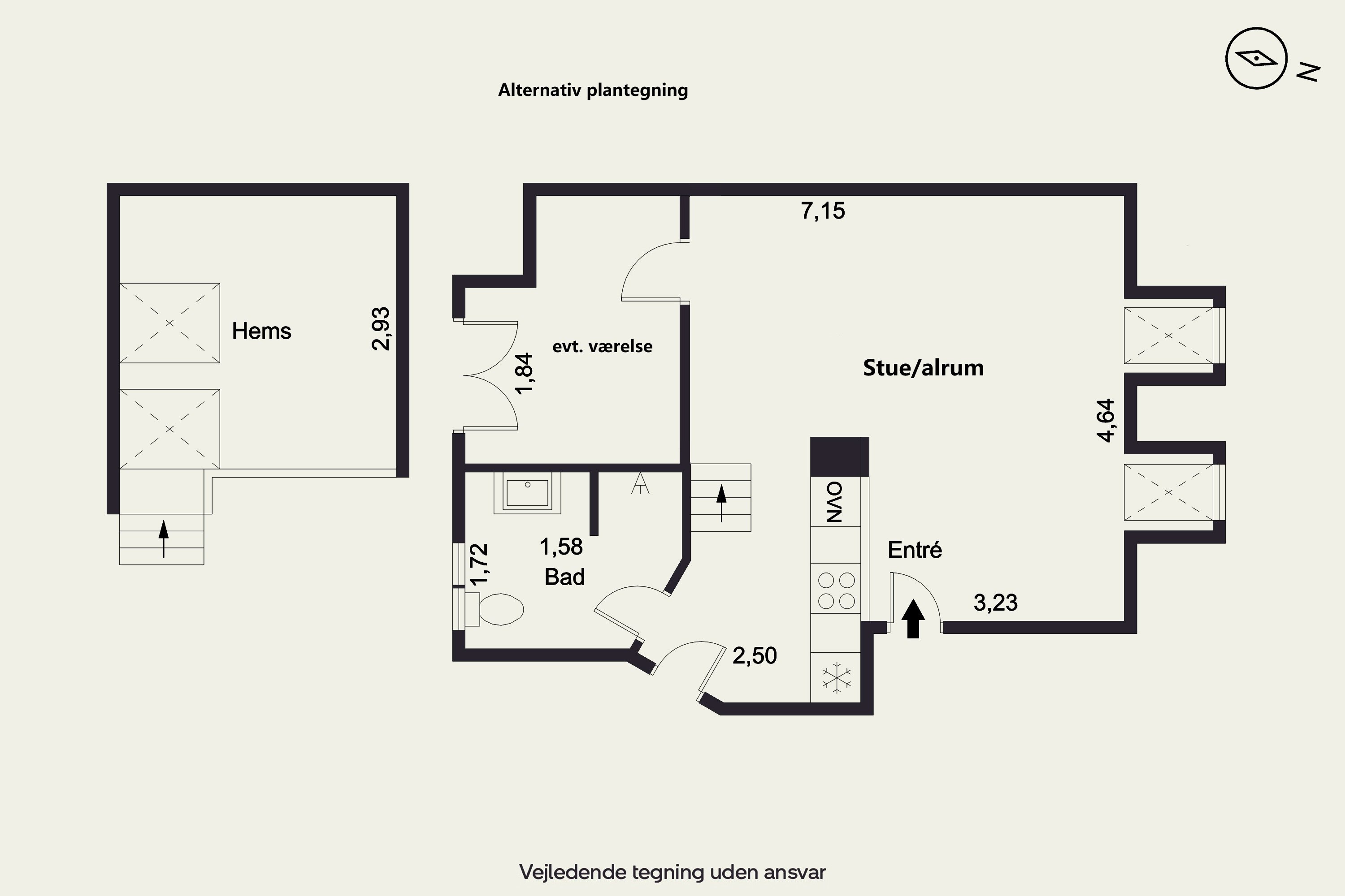 Plantegninger billede af Viborgvej 27, 5. th., 8000 Aarhus C