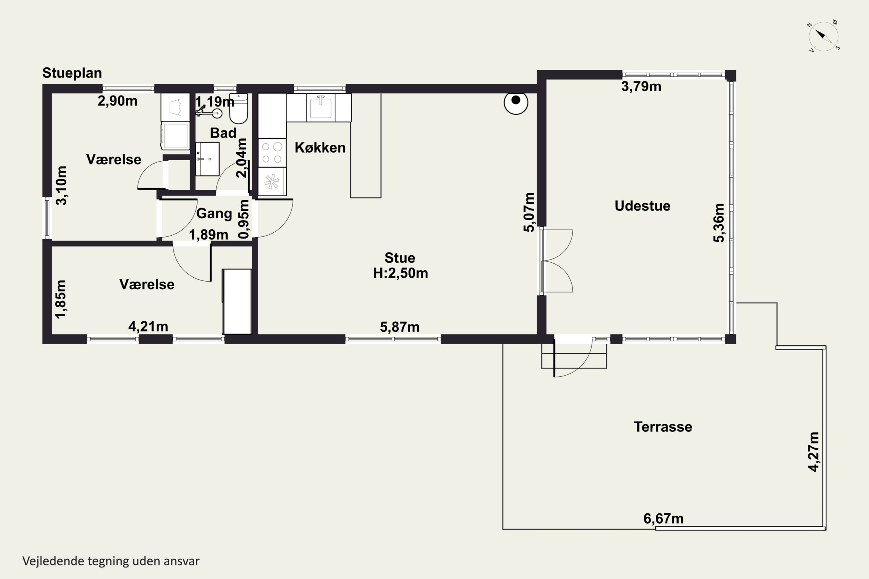 Plantegninger billede af Kirsebærvej 9, Lille Kregme, 3300 Frederiksværk