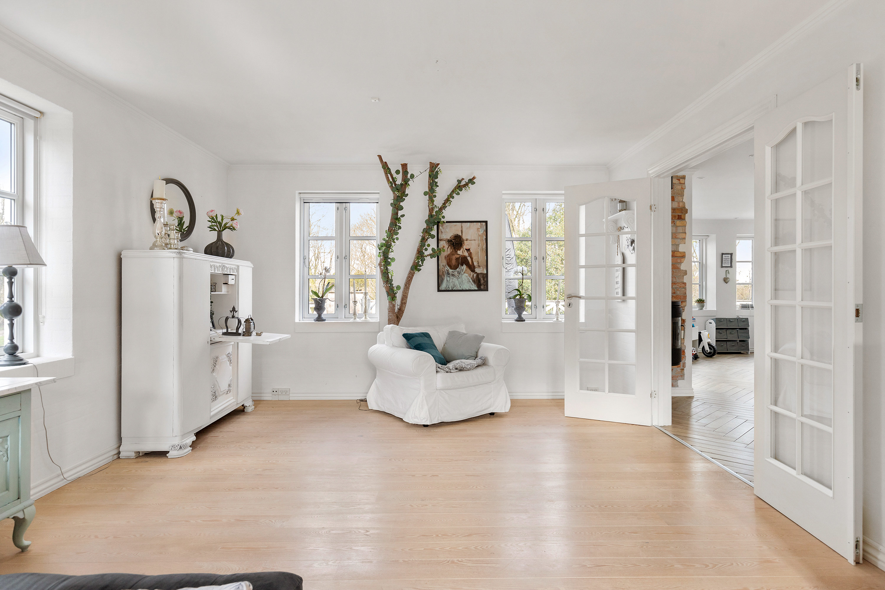 Fremhævet stue billede i fuldskærmstilstand. Billede af Gøttrupvej 65, Fredbjerg, 9640 Farsø