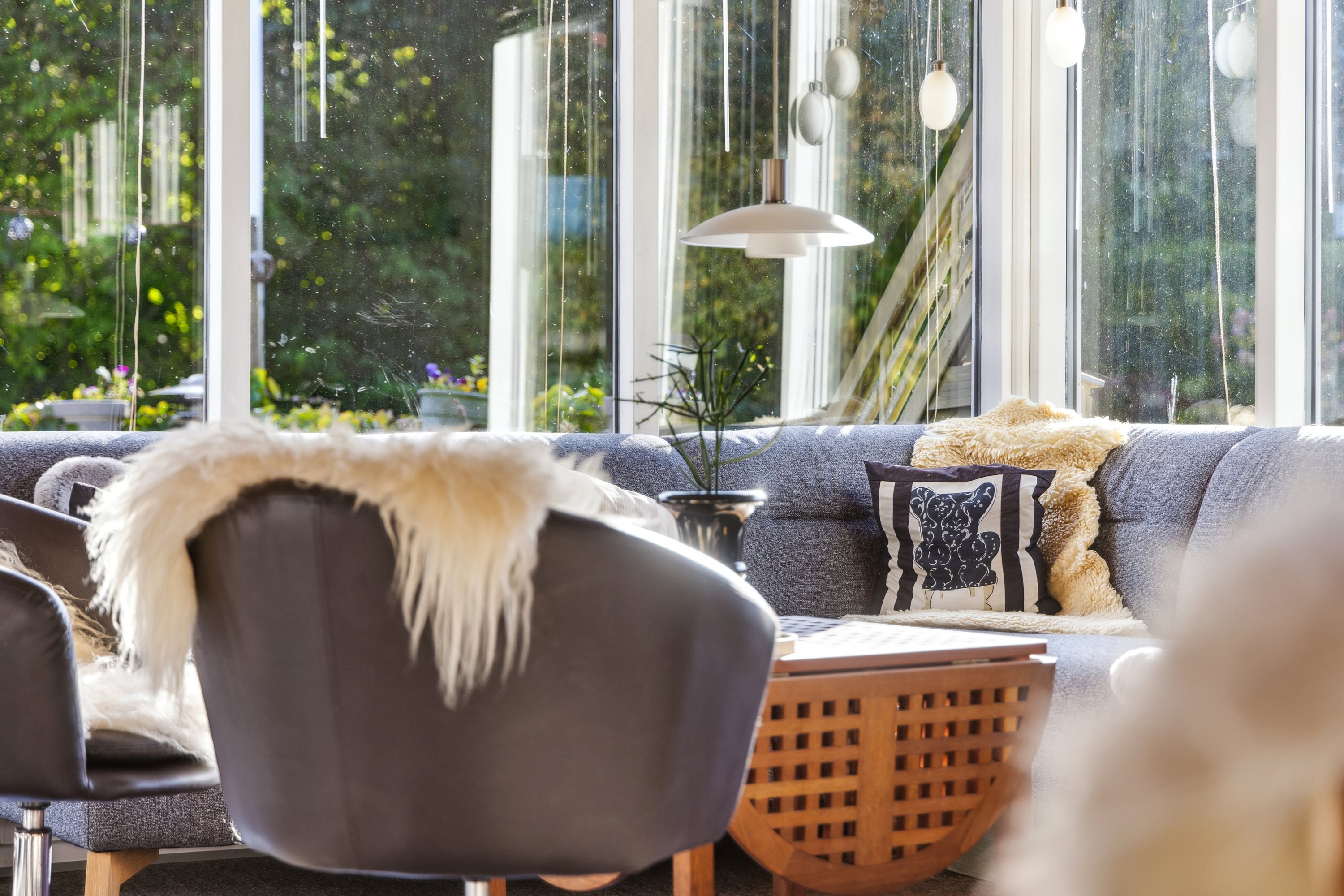 Fremhævet stue billede i fuldskærmstilstand. Billede af Kongestien 39, Koldkær, 9370 Hals