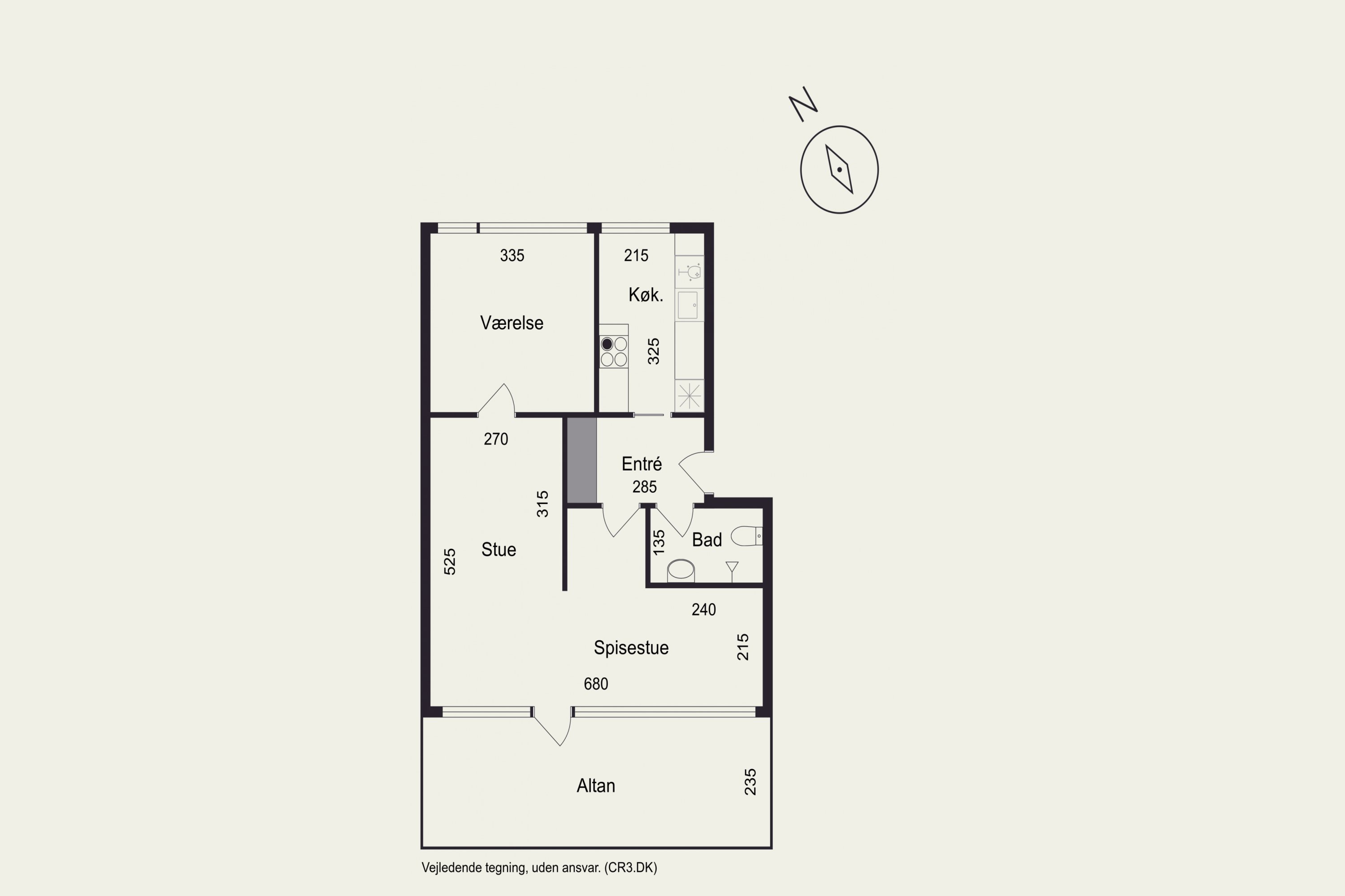 Plantegninger billede af Parken 19, 2. th., 3480 Fredensborg