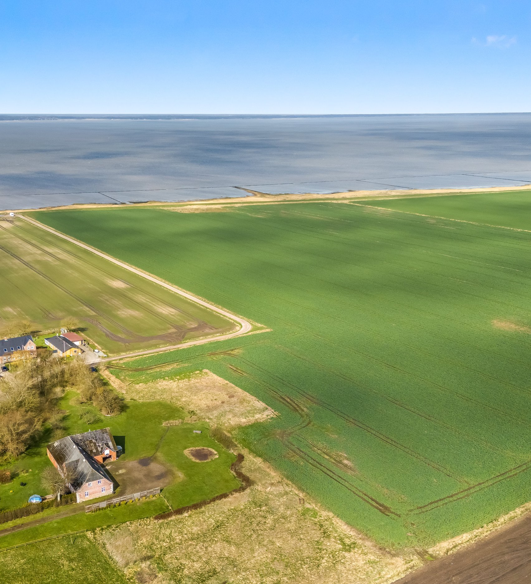 Fremhævet luftfoto billede i fuldskærmstilstand. Billede af Vestervej 24, Ballum, 6261 Bredebro
