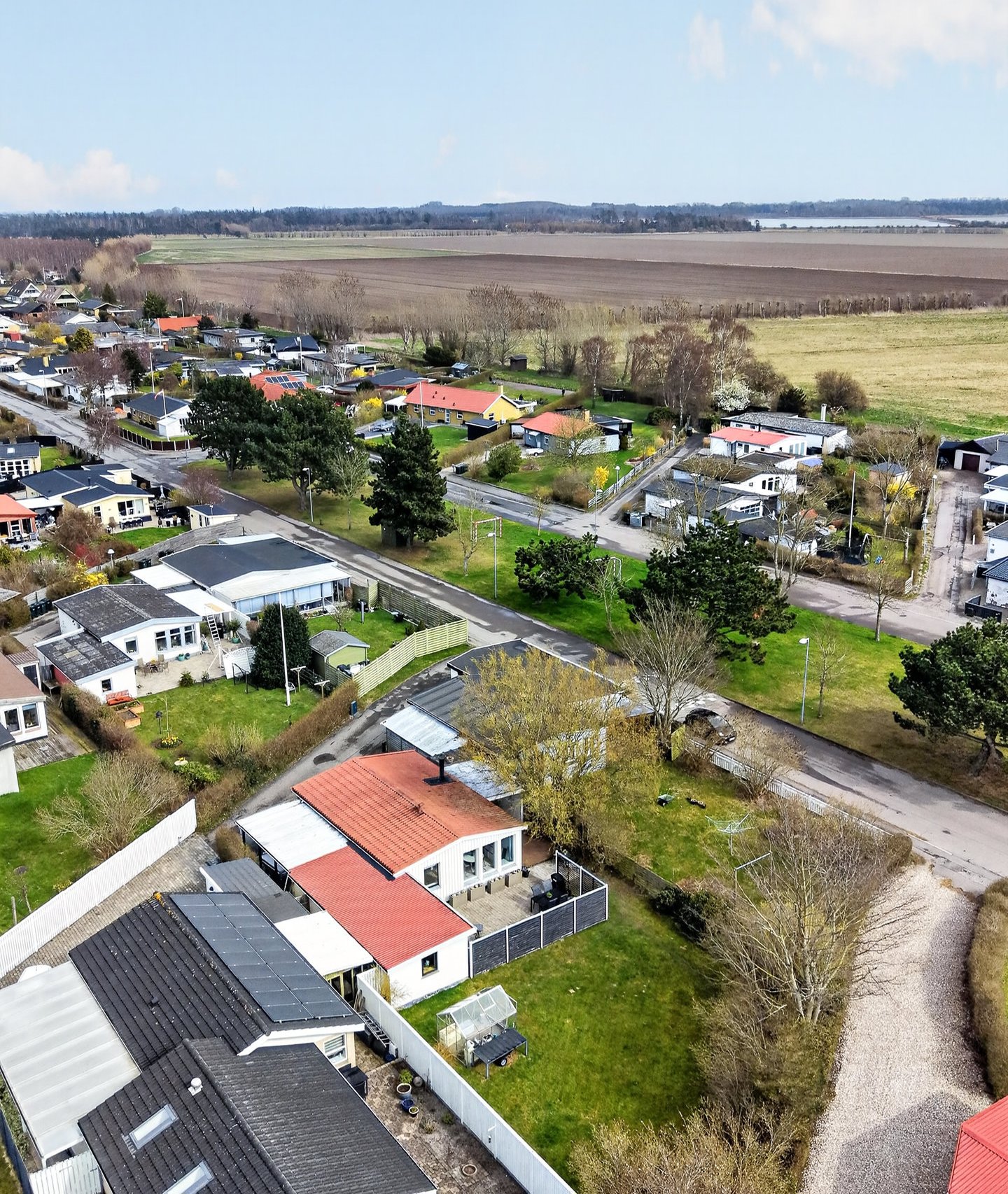 Fremhævet luftfoto billede i fuldskærmstilstand. Billede af Kingosvej 15, 4500 Nykøbing Sj