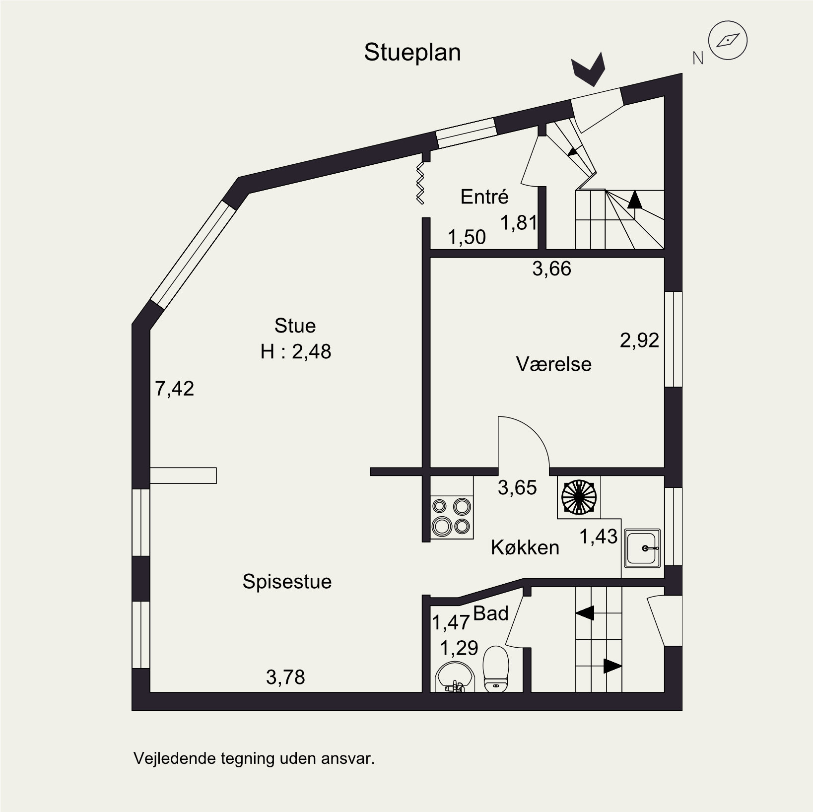 Plantegninger billede af Fussingsvej 41, 8700 Horsens