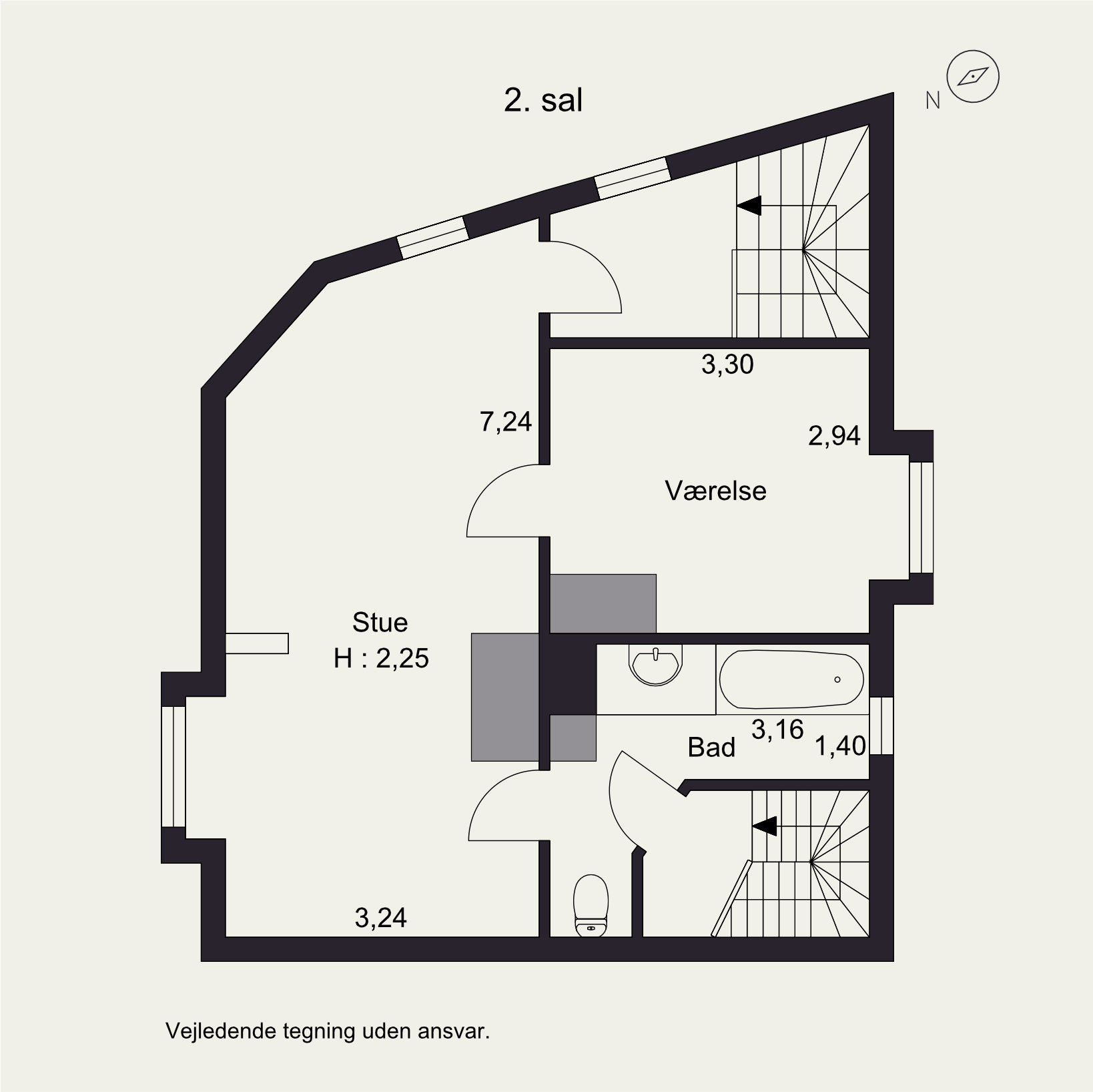 Plantegninger billede af Fussingsvej 41, 8700 Horsens