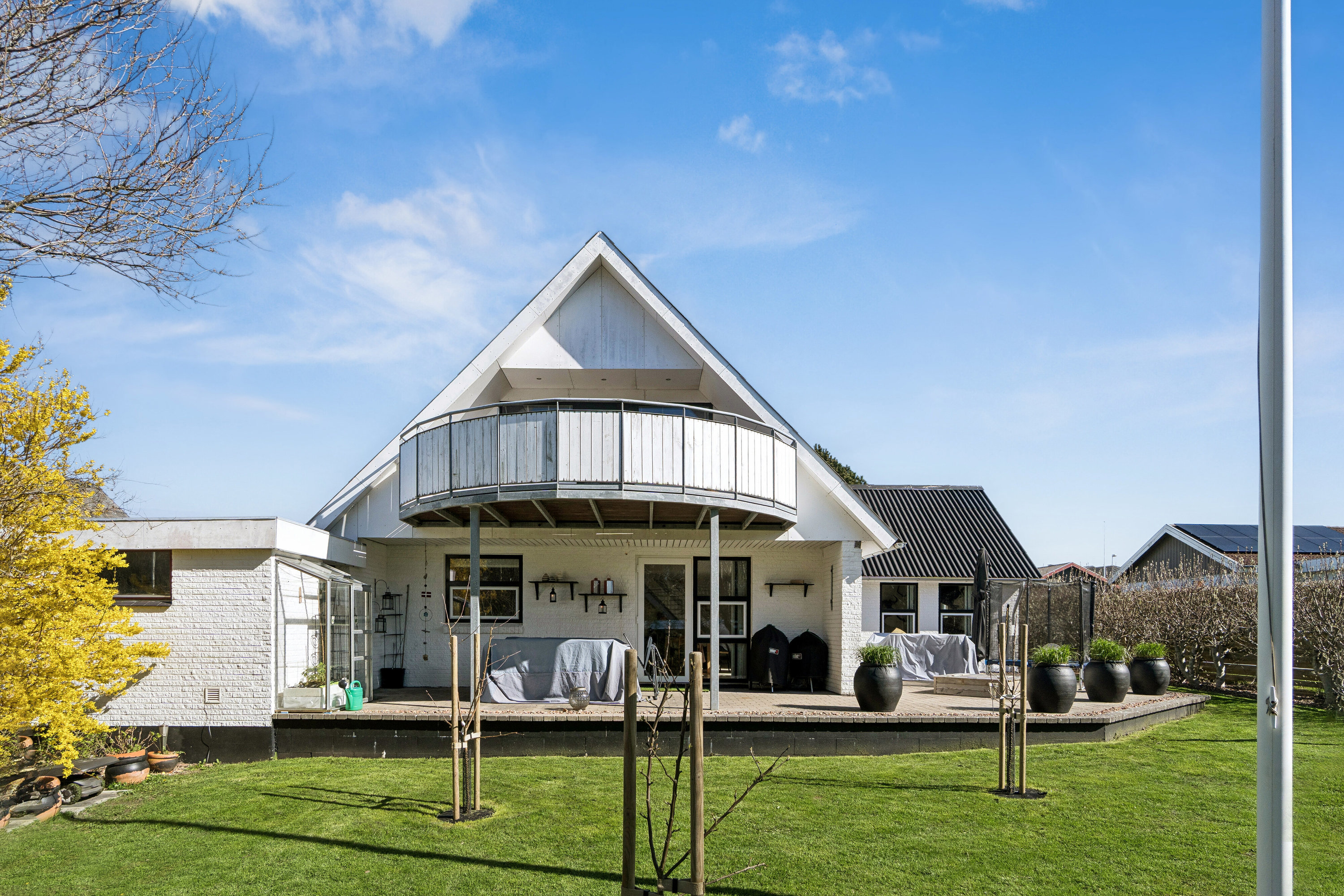 Fremhævet set fra haven billede i fuldskærmstilstand. Billede af Bygmarken 16, 7730 Hanstholm