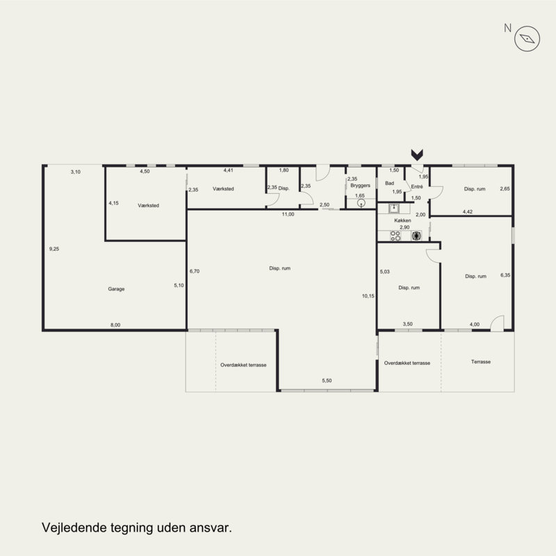 Plantegninger billede af Bobølvej 8, 6683 Føvling