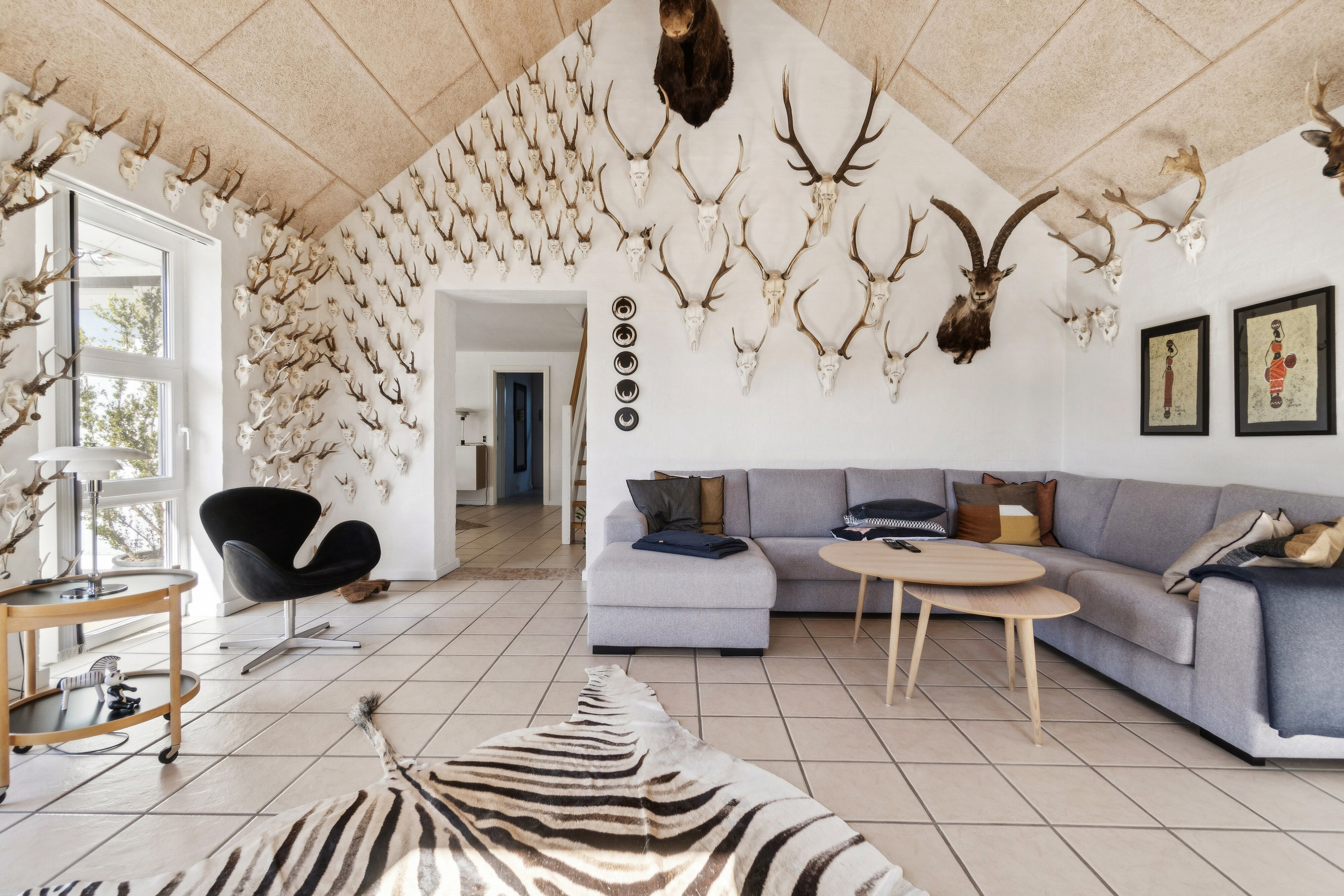 Fremhævet stue billede i fuldskærmstilstand. Billede af Bygmarken 16, 7730 Hanstholm