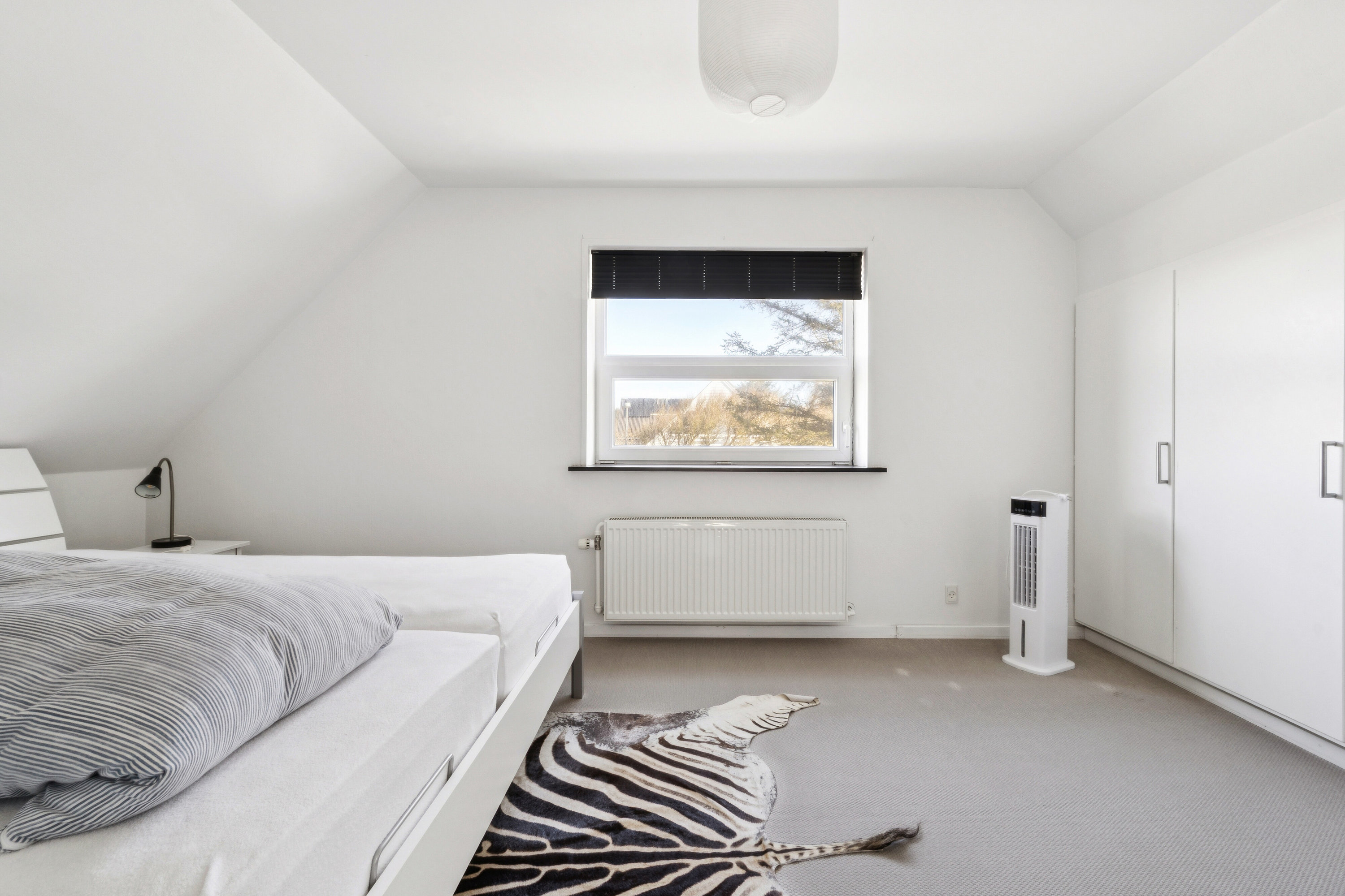 Fremhævet soveværelse billede i fuldskærmstilstand. Billede af Bygmarken 16, 7730 Hanstholm