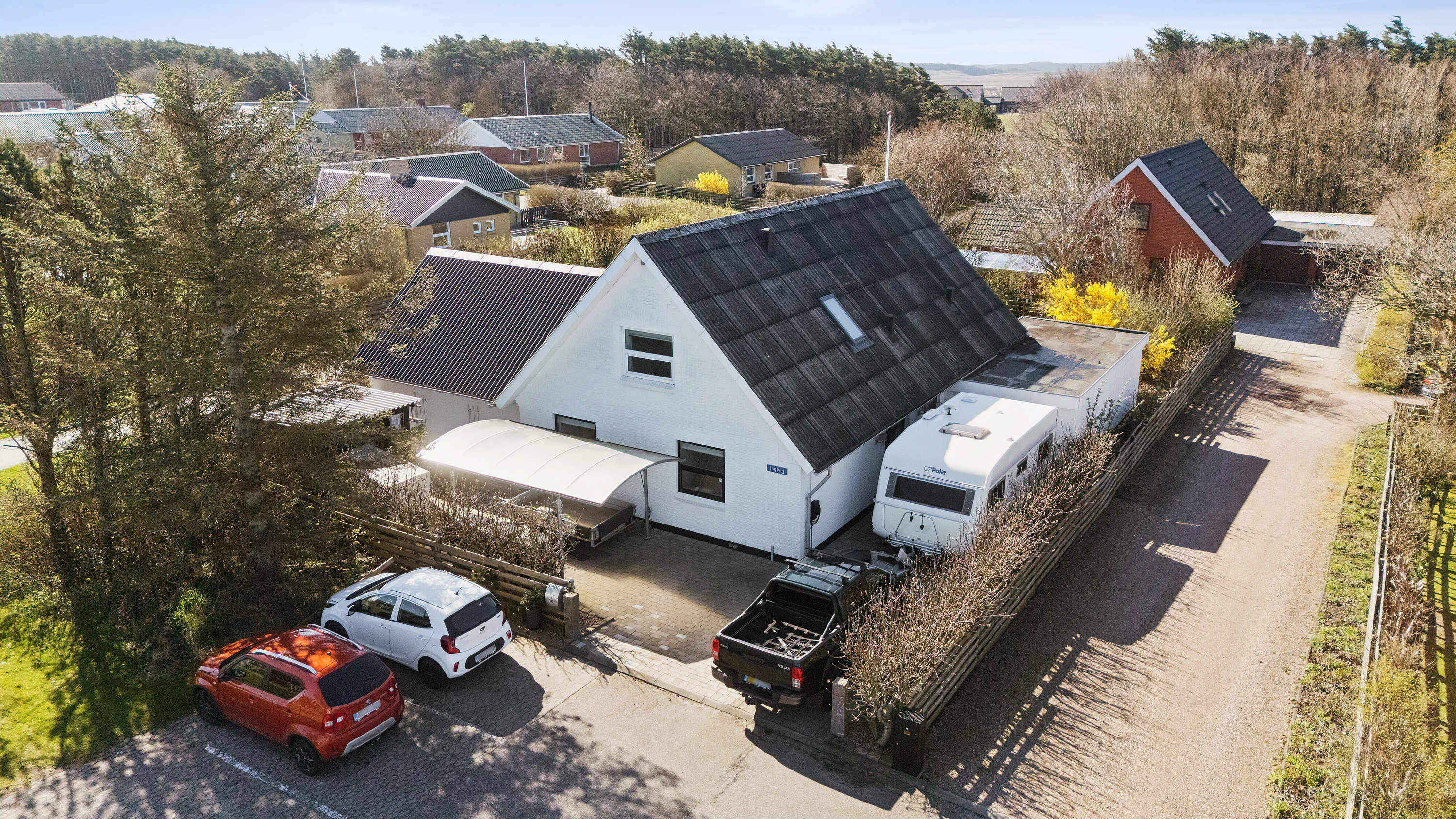 Fremhævet luftfoto billede i fuldskærmstilstand. Billede af Bygmarken 16, 7730 Hanstholm