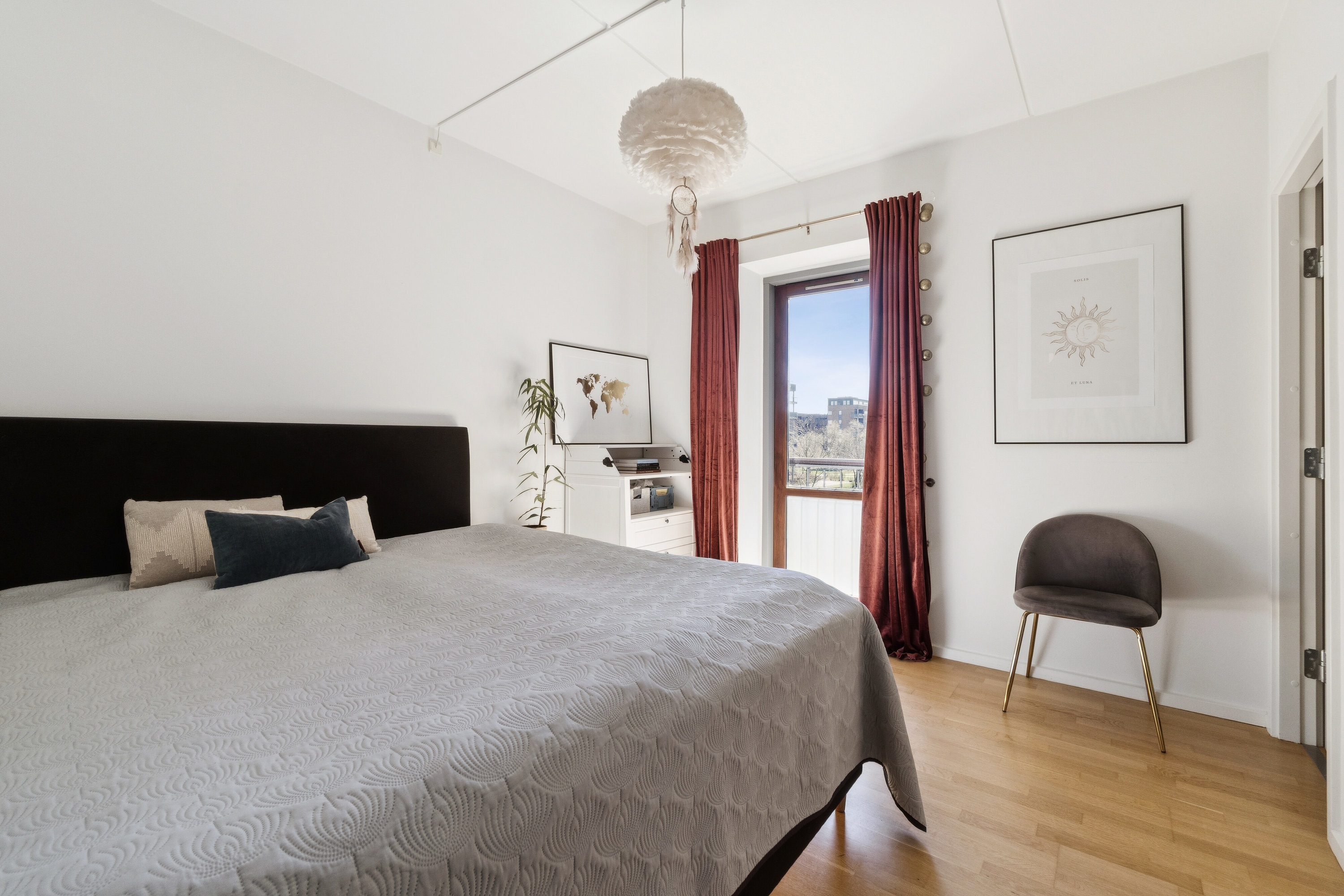 Fremhævet soveværelse billede i fuldskærmstilstand. Billede af Carl Th. Zahles Gade 4, 2. tv., 2300 København S