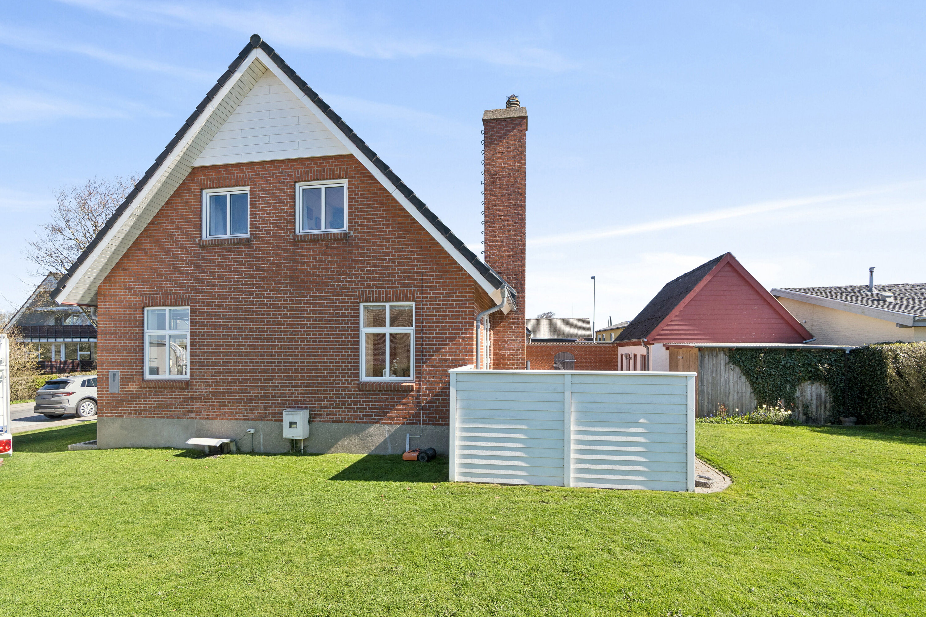 Fremhævet set fra haven billede i fuldskærmstilstand. Billede af Gl. Sjørringvej 26, Sjørring, 7700 Thisted