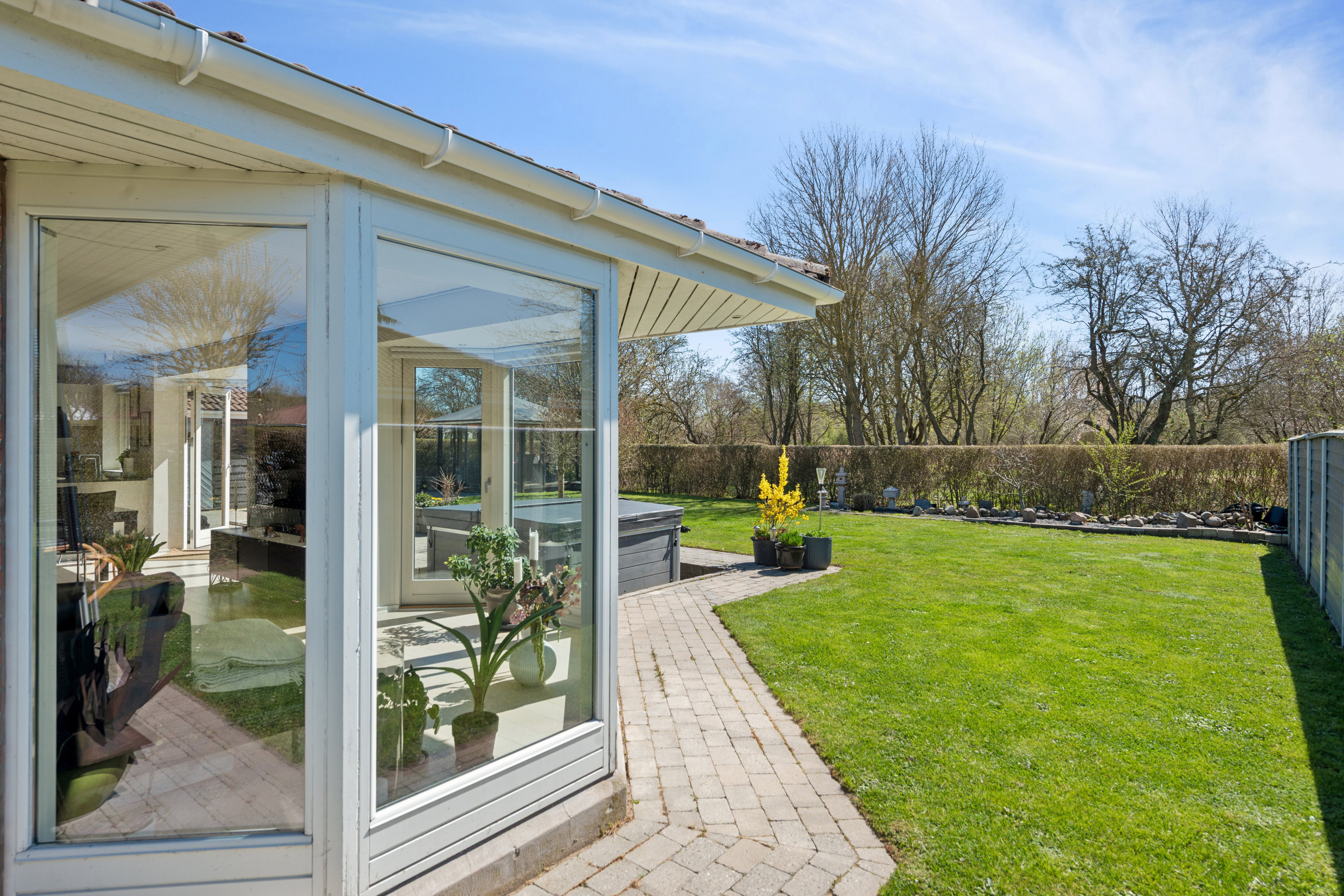 Fremhævet terrasse billede i fuldskærmstilstand. Billede af Olsbækeng 21, 2670 Greve