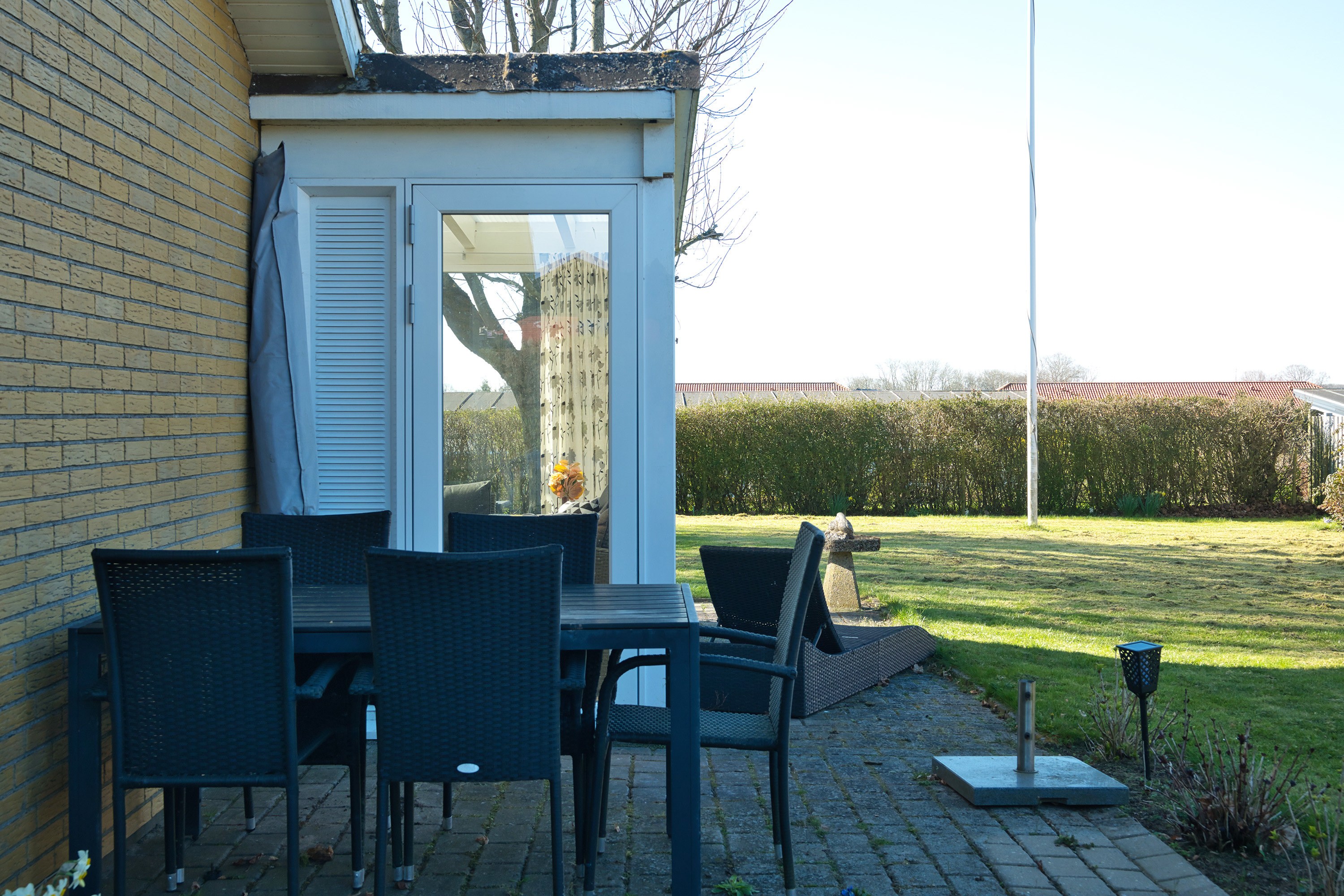 Fremhævet terrasse billede i fuldskærmstilstand. Billede af Engpibervej 29, 4930 Maribo