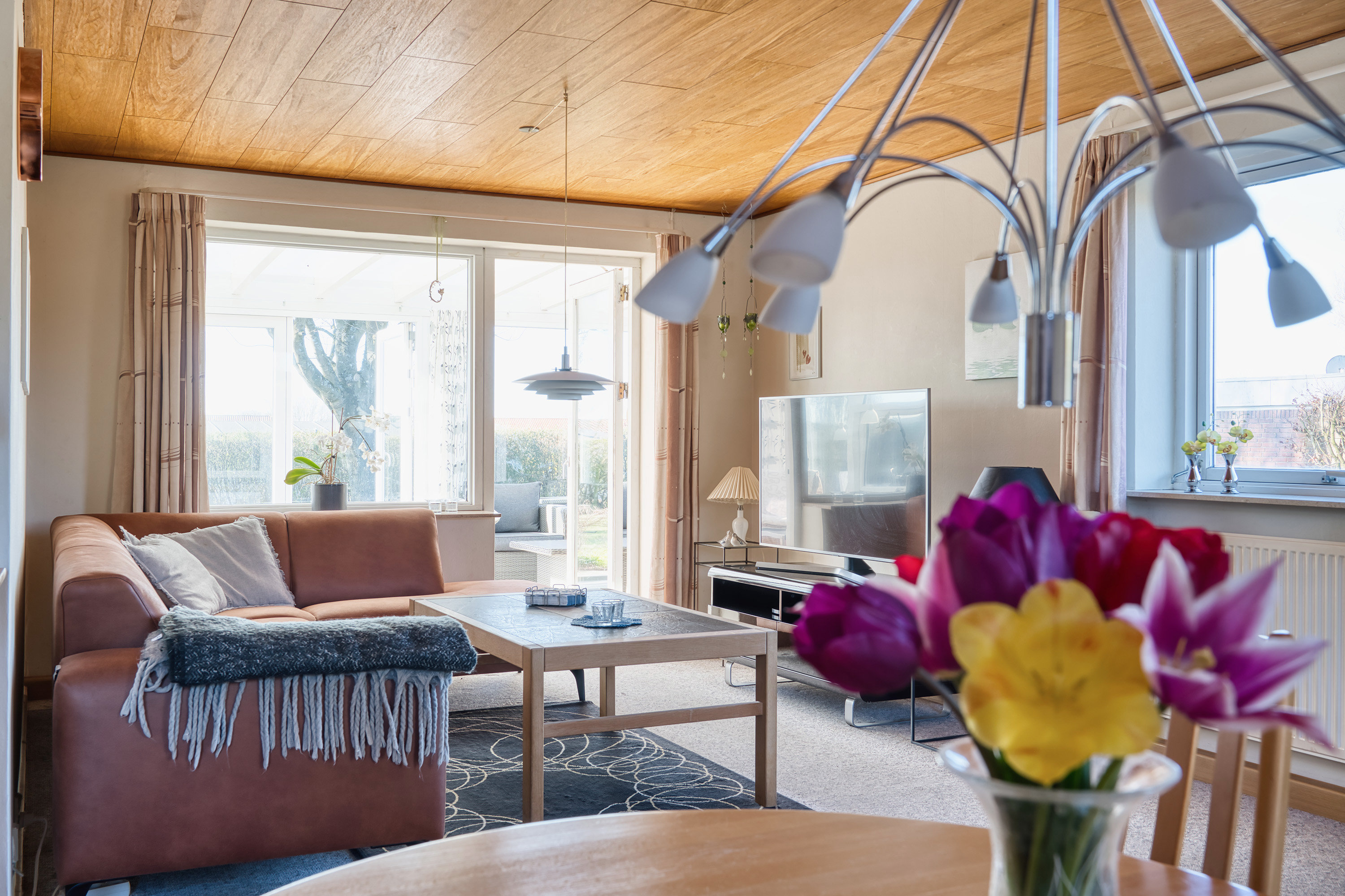 Fremhævet stue billede i fuldskærmstilstand. Billede af Engpibervej 29, 4930 Maribo