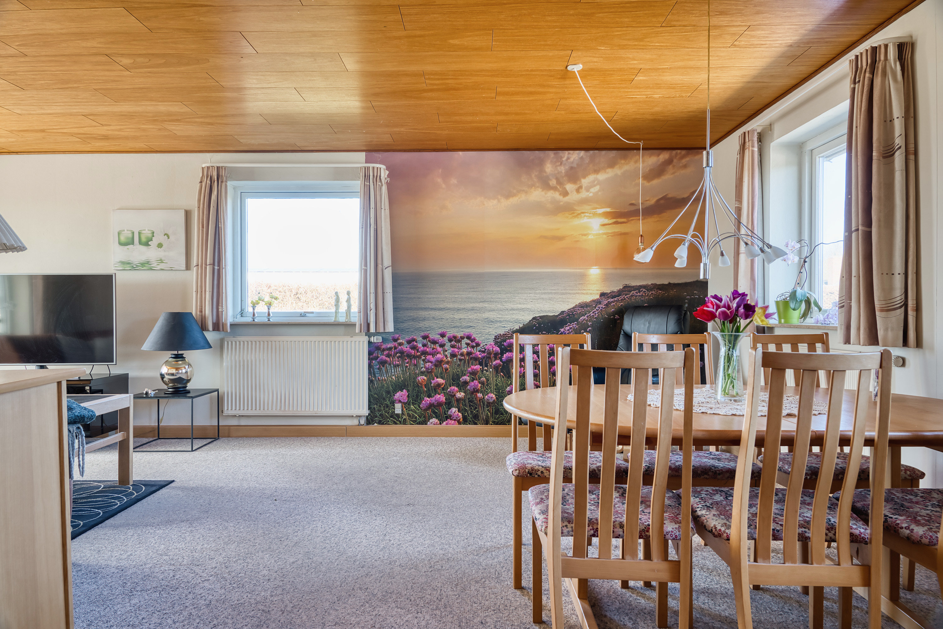 Fremhævet stue billede i fuldskærmstilstand. Billede af Engpibervej 29, 4930 Maribo