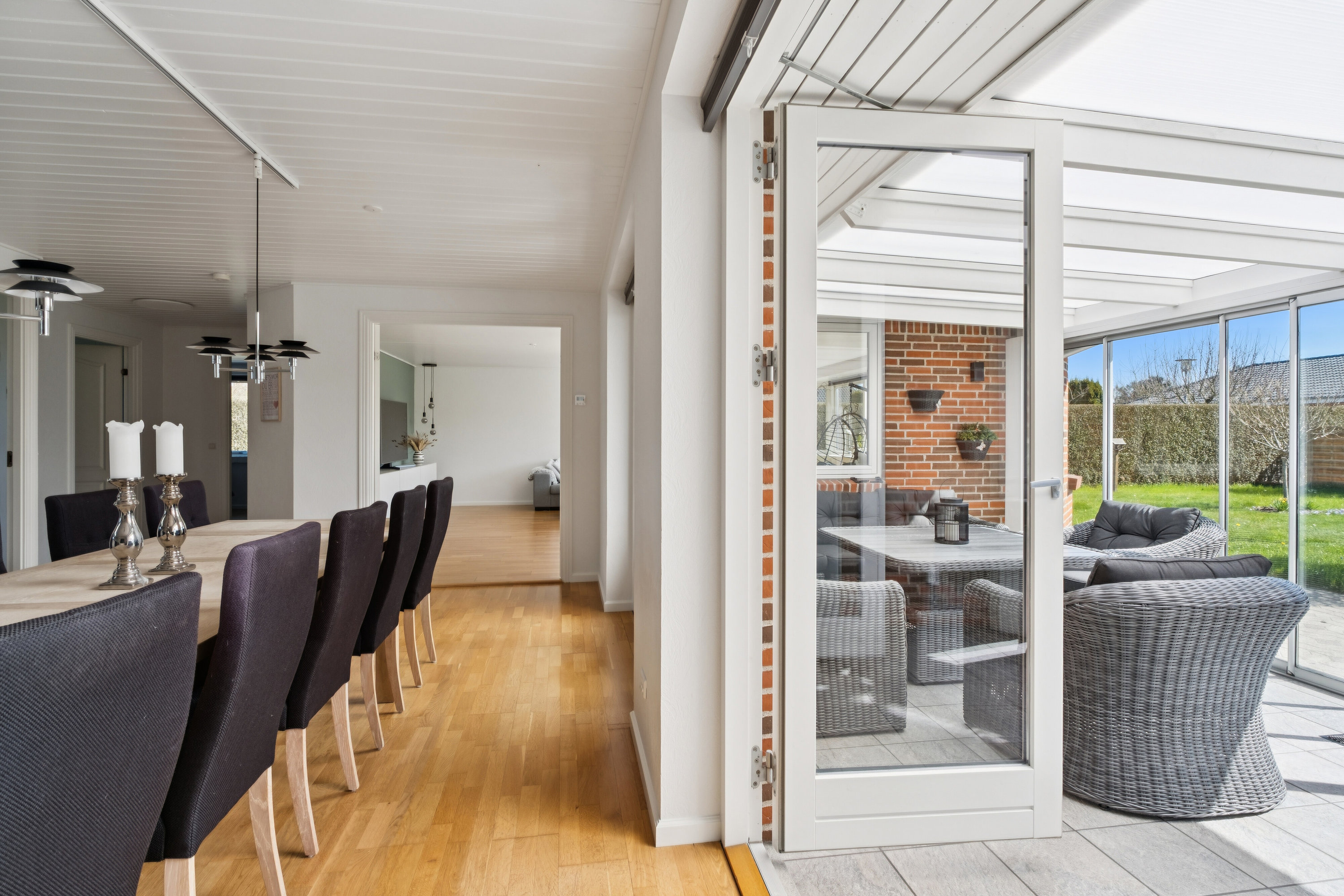 Fremhævet spisestue billede i fuldskærmstilstand. Billede af Bytoften 16, Førslev, 4690 Haslev