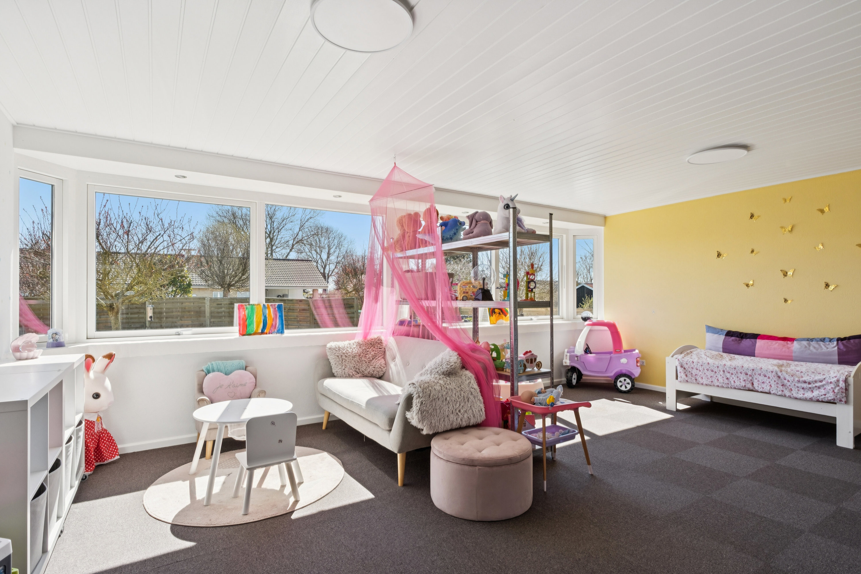 Fremhævet stue billede i fuldskærmstilstand. Billede af Bytoften 16, Førslev, 4690 Haslev