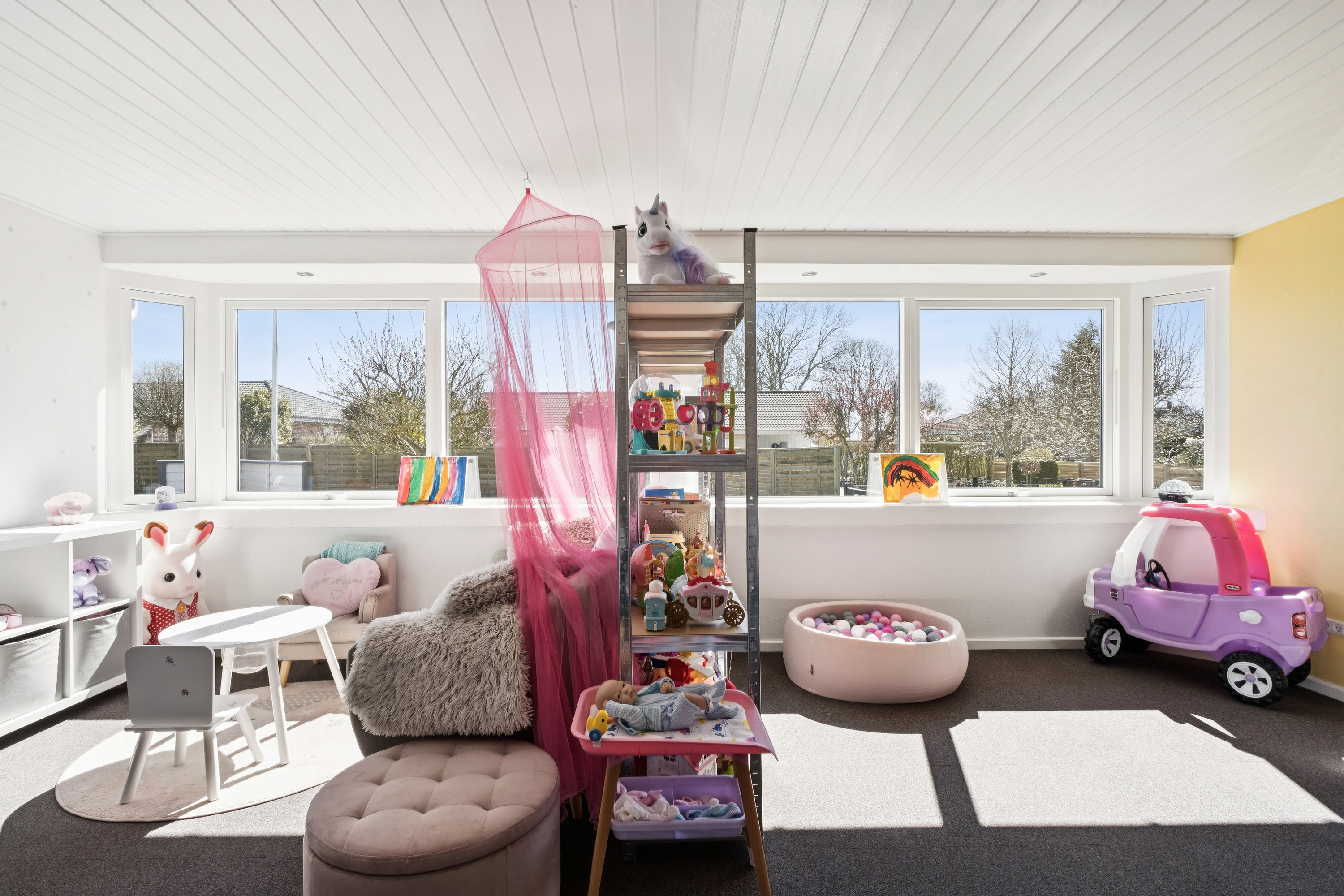 Fremhævet børneværelse billede i fuldskærmstilstand. Billede af Bytoften 16, Førslev, 4690 Haslev
