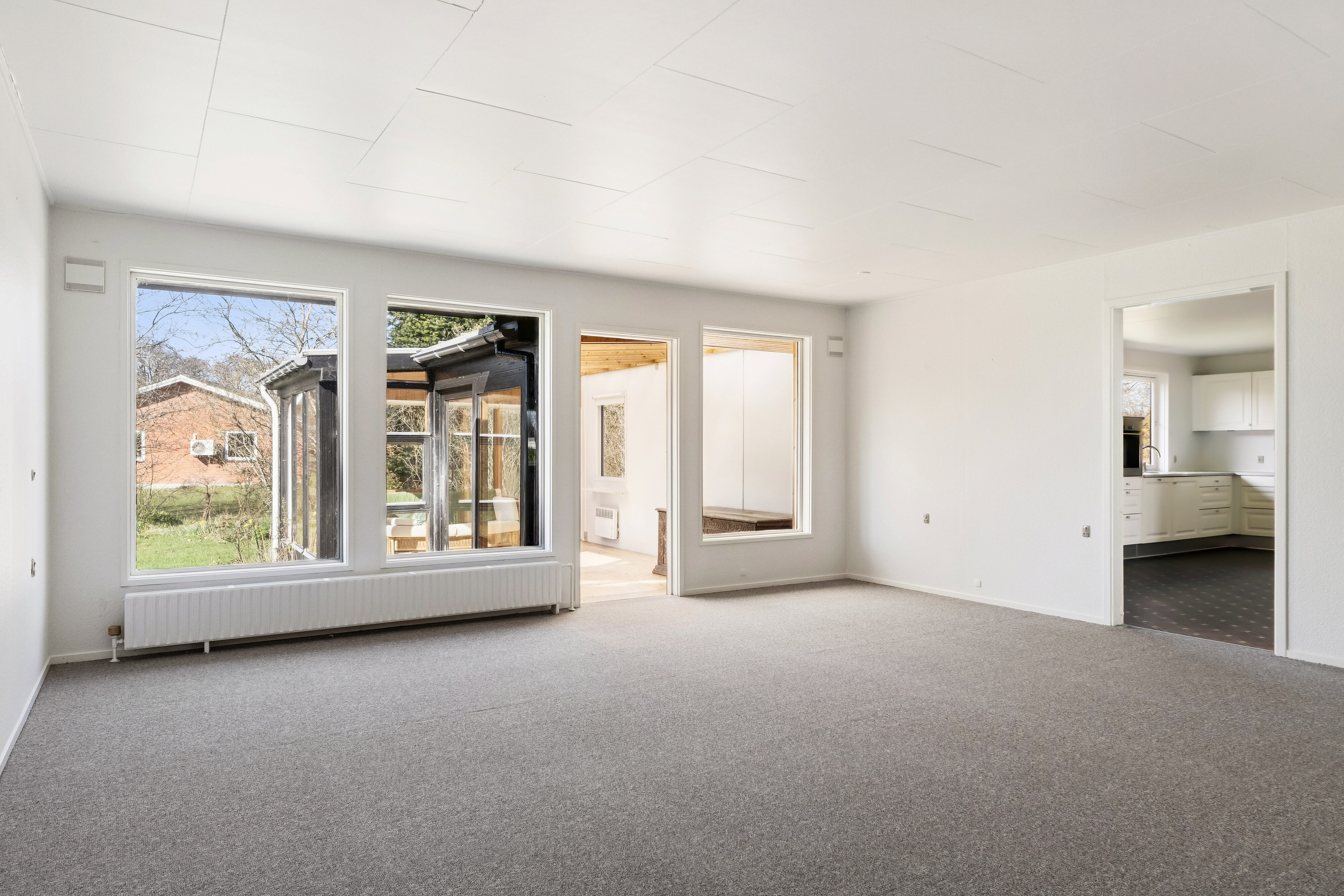 Fremhævet stue billede i fuldskærmstilstand. Billede af Heimdalsvej 8, 9870 Sindal