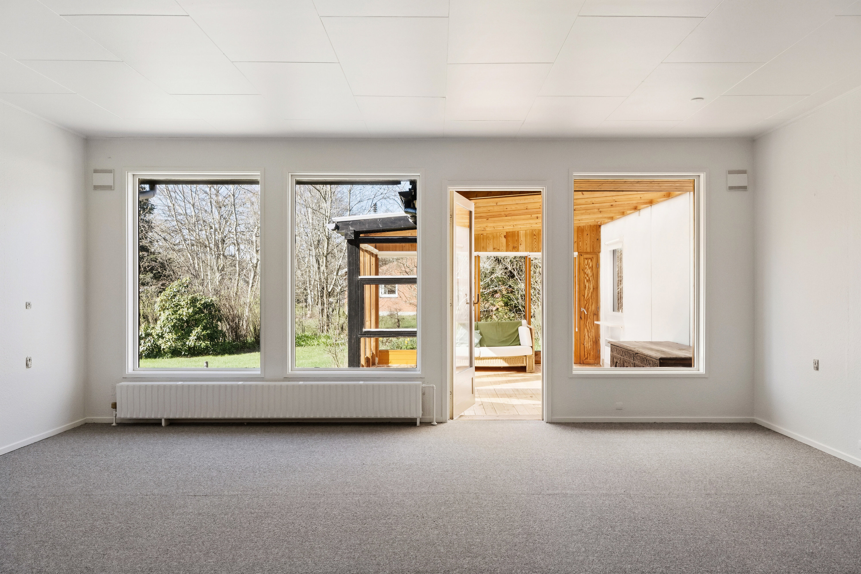 Fremhævet stue billede i fuldskærmstilstand. Billede af Heimdalsvej 8, 9870 Sindal