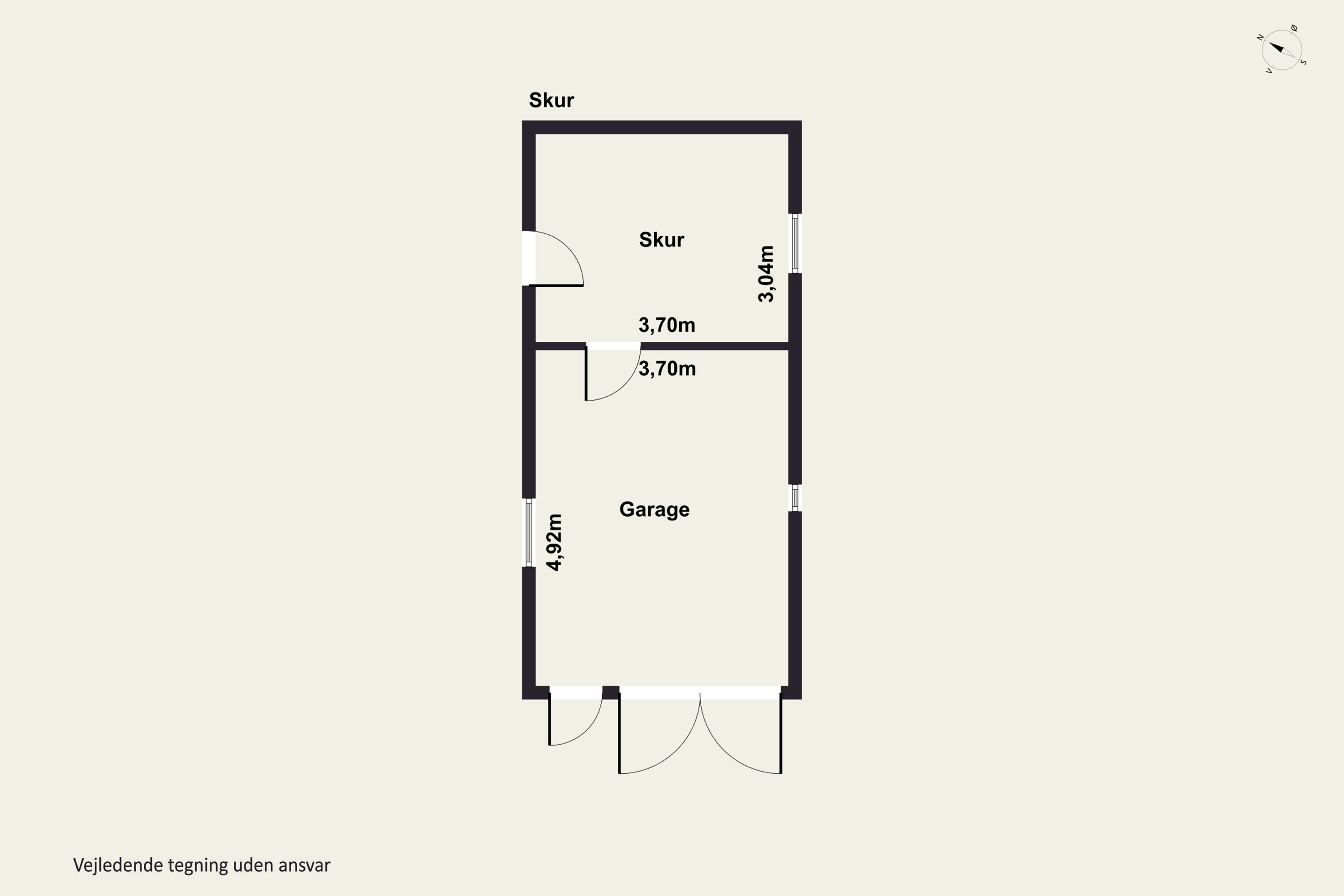 Plantegninger billede af Skovvej 1, 9800 Hjørring