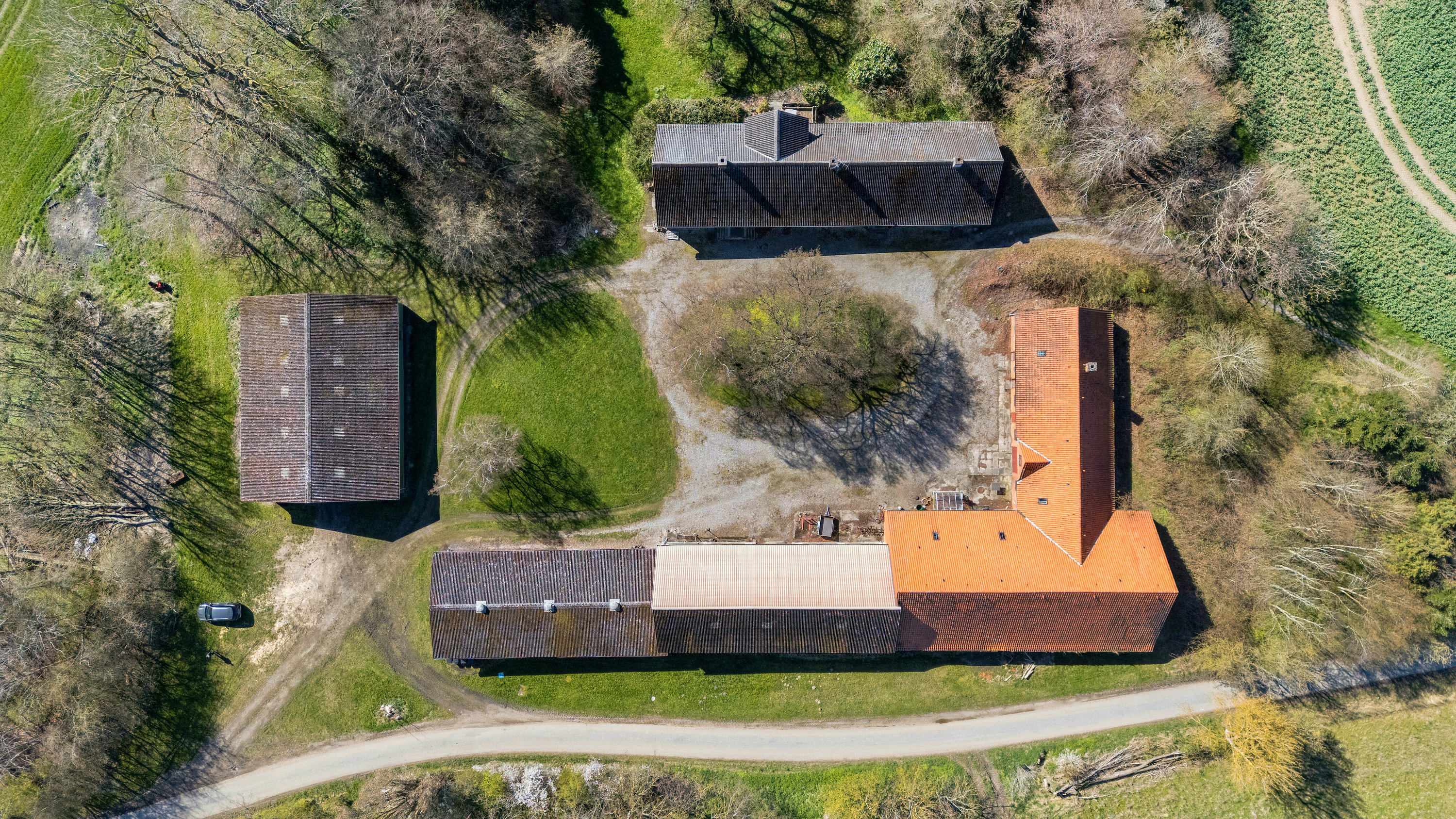 Fremhævet luftfoto billede i fuldskærmstilstand. Billede af Lillesøvej 160, 4400 Kalundborg