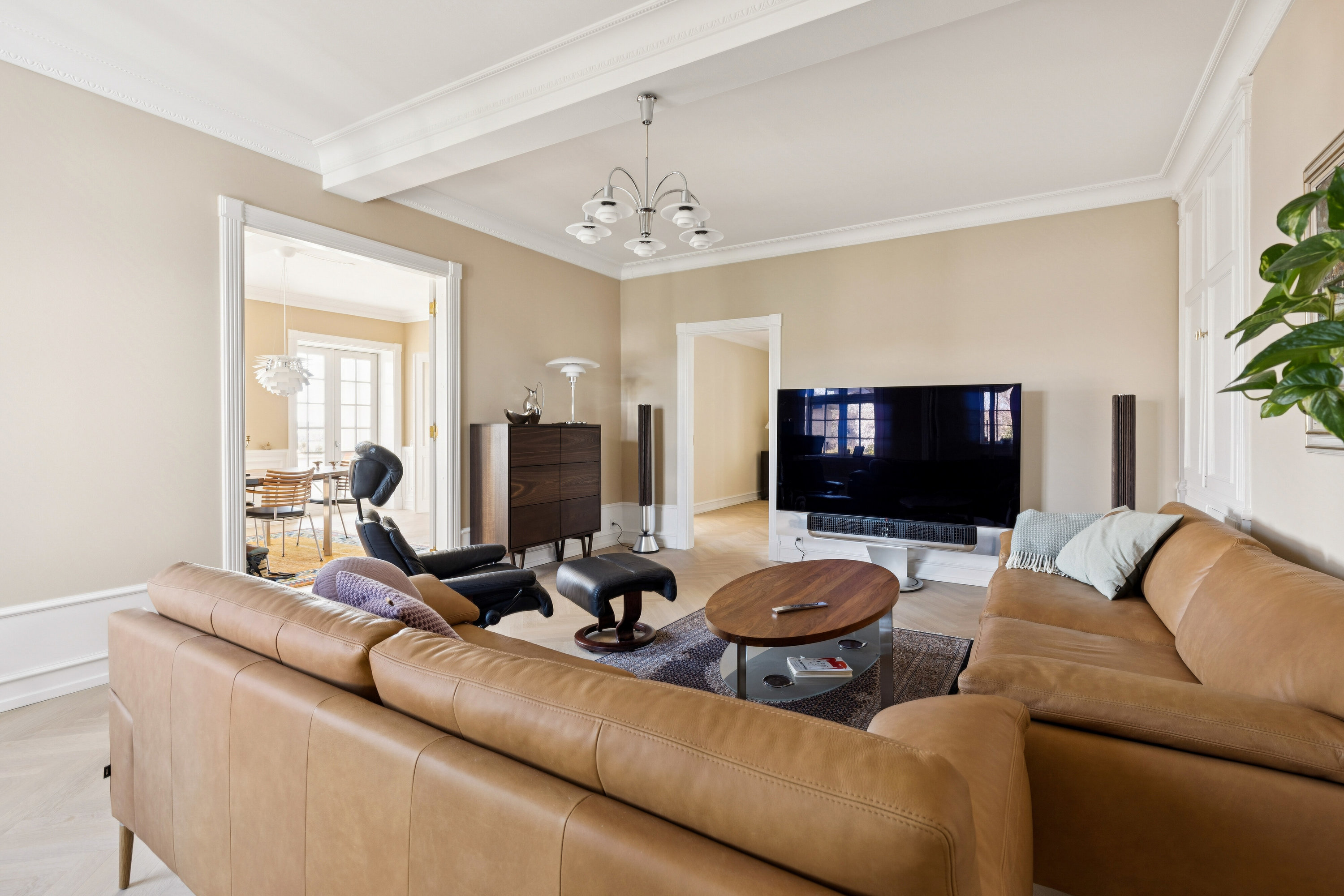 Fremhævet stue billede i fuldskærmstilstand. Billede af Lundevej 26, 4400 Kalundborg