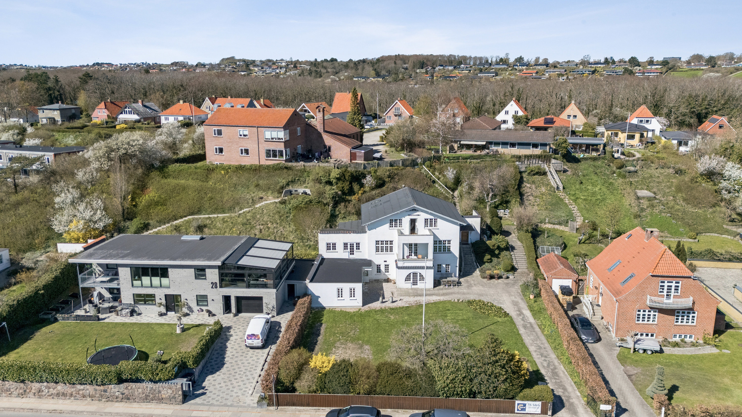 Fremhævet luftfoto billede i fuldskærmstilstand. Billede af Lundevej 26, 4400 Kalundborg