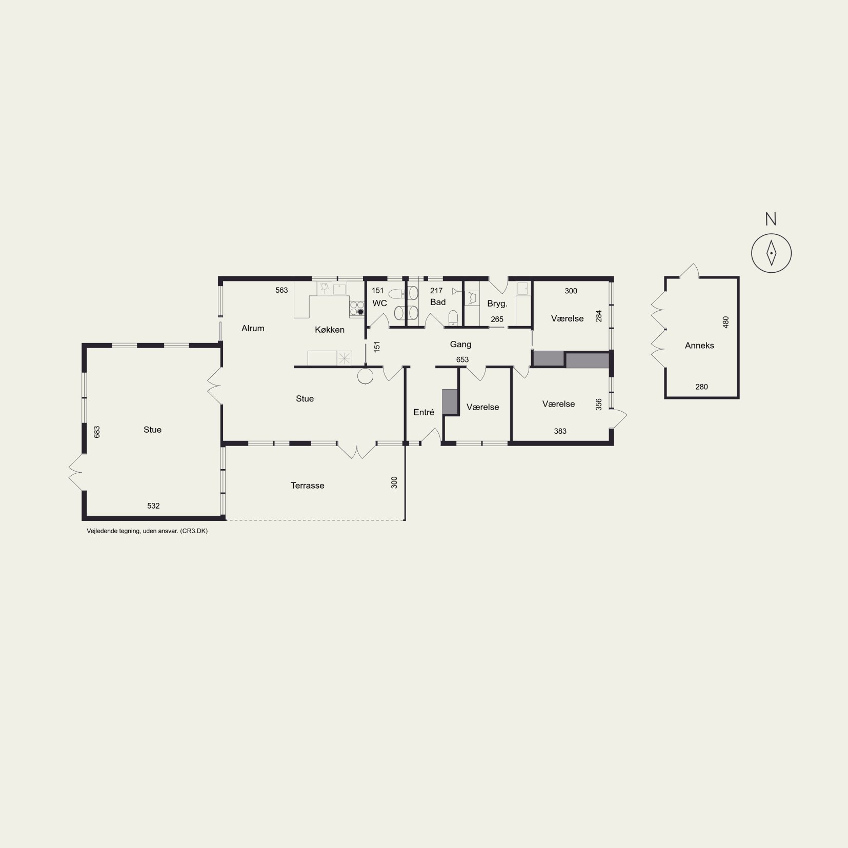 Plantegninger billede af Asmundshøj 413, 3480 Fredensborg