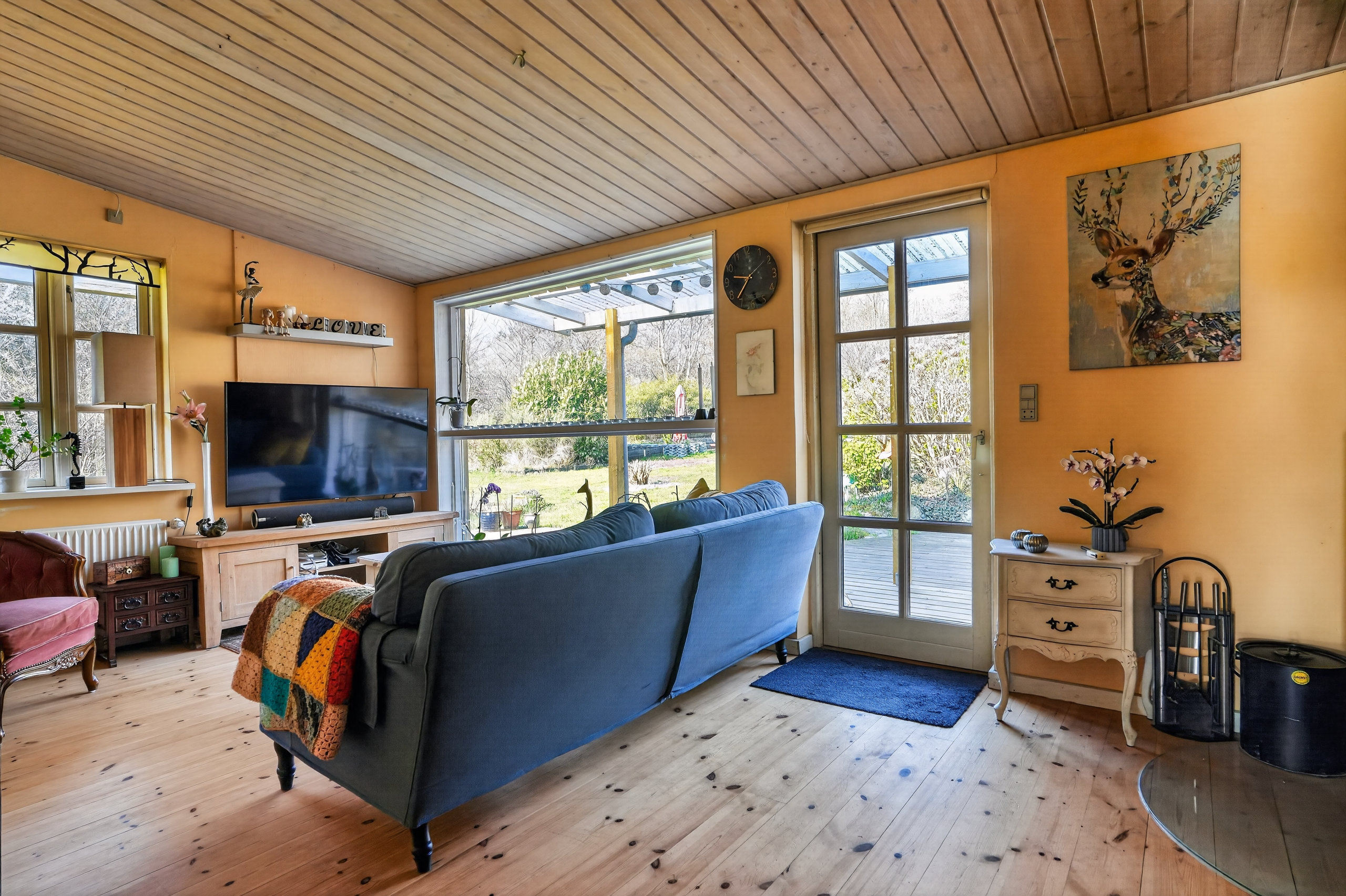 Fremhævet stue billede i fuldskærmstilstand. Billede af Telemansvej 1, Yderby Lyng, 4583 Sjællands Odde