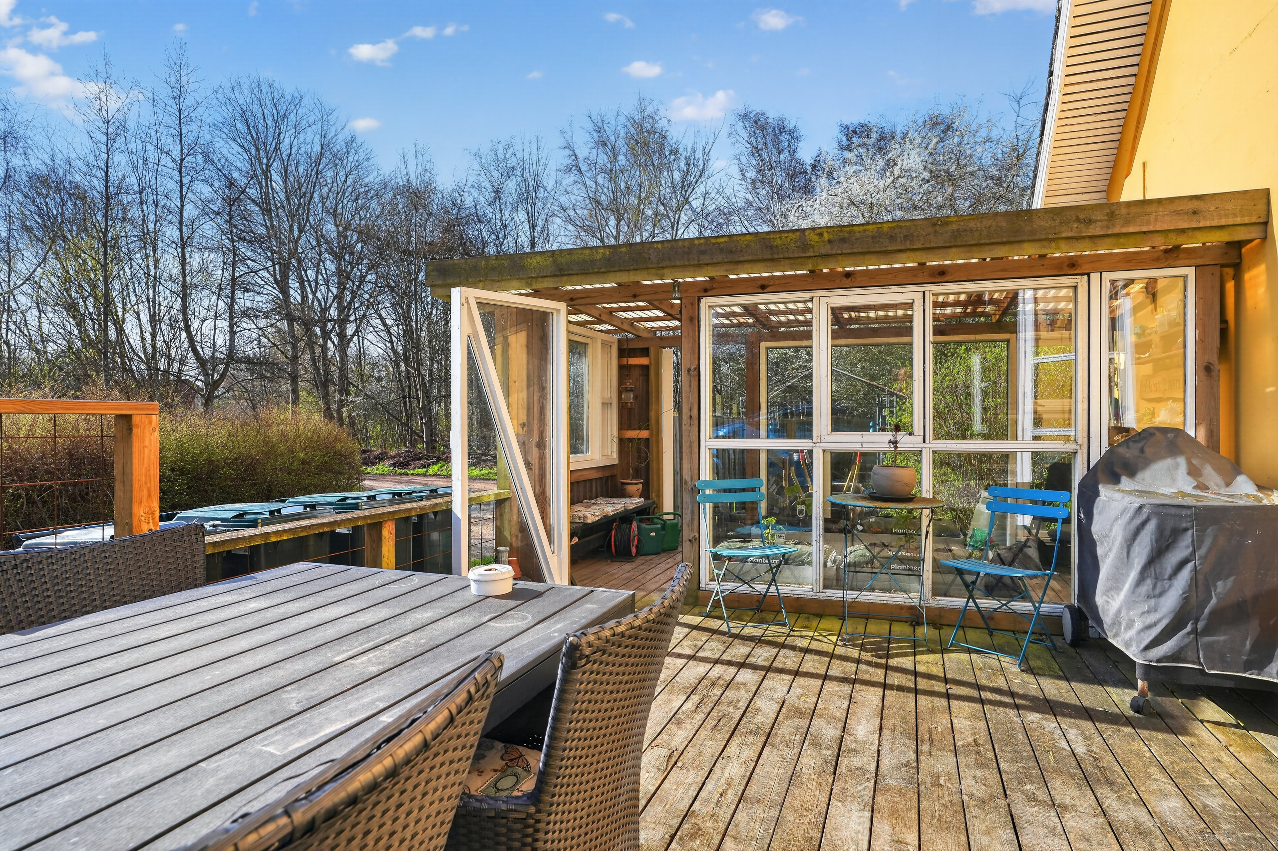 Fremhævet terrasse billede i fuldskærmstilstand. Billede af Telemansvej 1, Yderby Lyng, 4583 Sjællands Odde