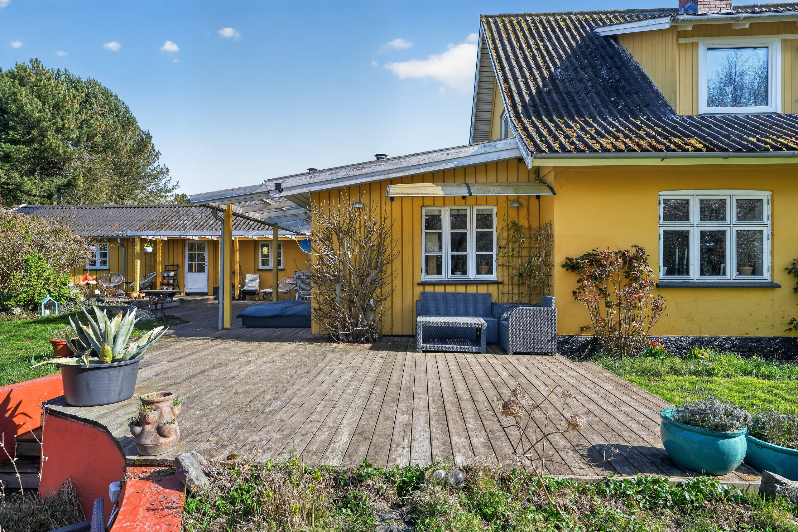 Fremhævet terrasse billede i fuldskærmstilstand. Billede af Telemansvej 1, Yderby Lyng, 4583 Sjællands Odde