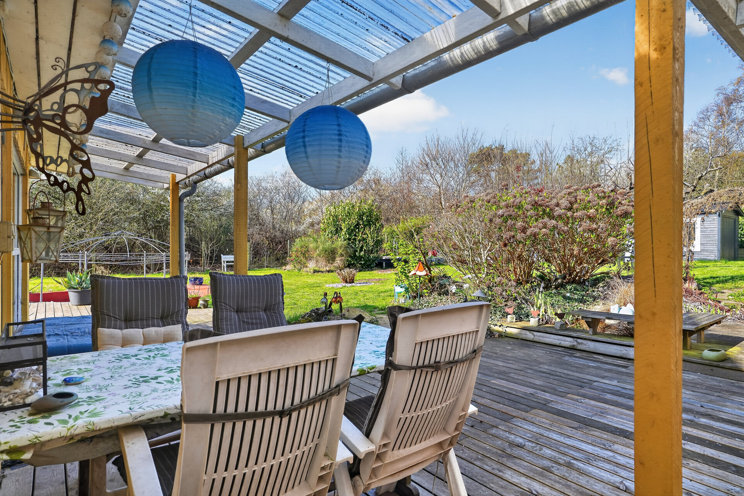 Fremhævet terrasse billede i fuldskærmstilstand. Billede af Telemansvej 1, Yderby Lyng, 4583 Sjællands Odde