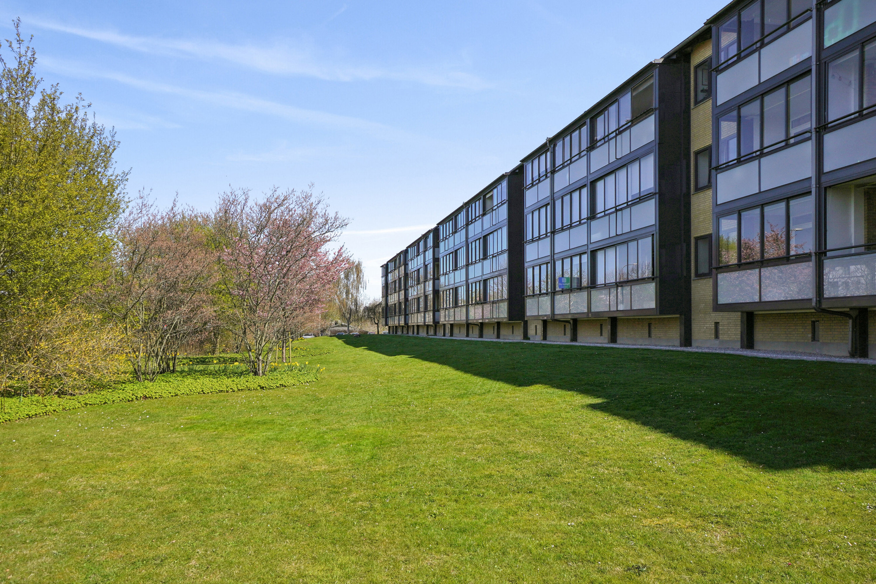 Fremhævet set fra haven billede i fuldskærmstilstand. Billede af Ejboparken 39, st.. th., 4000 Roskilde