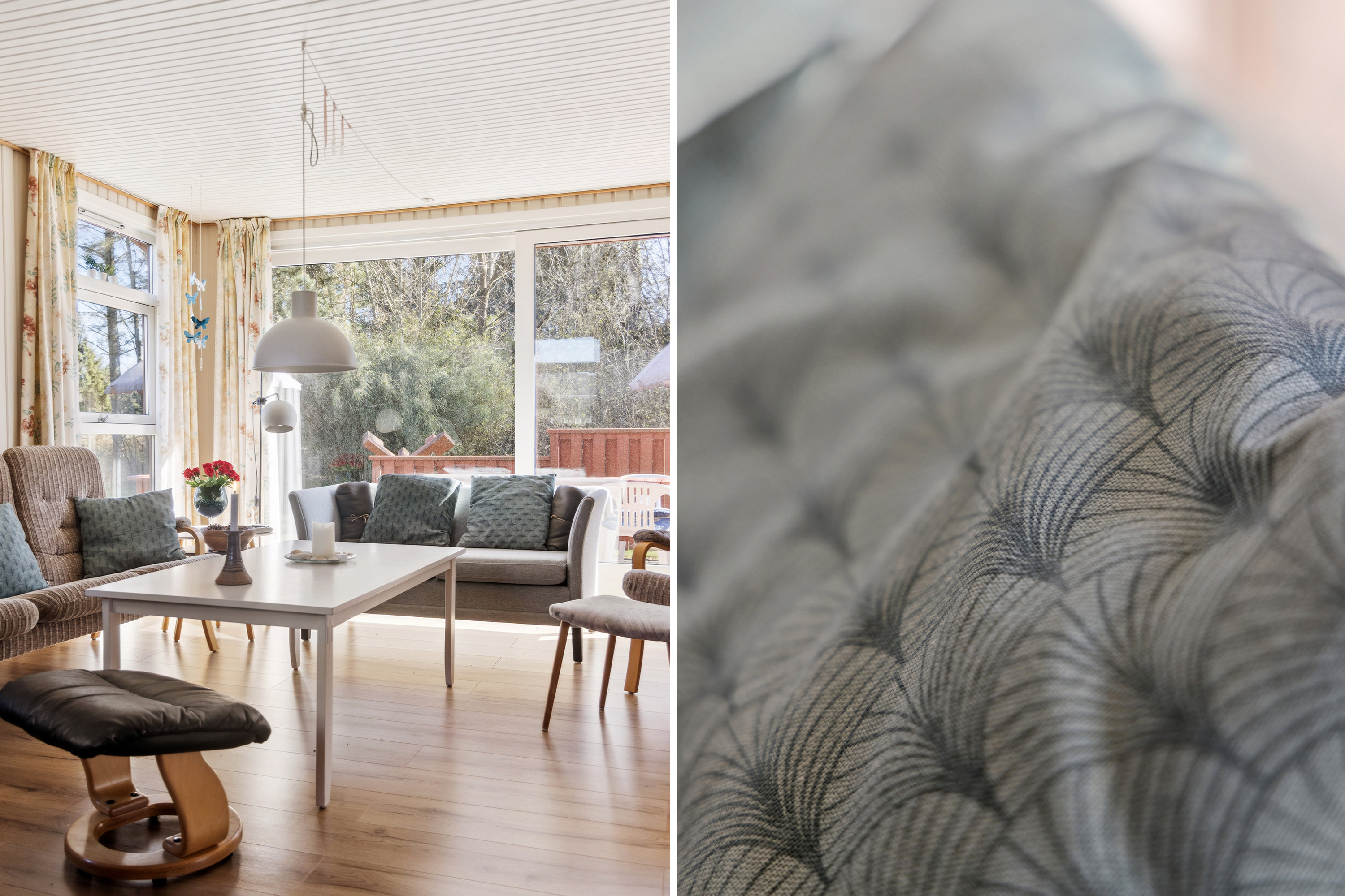 Fremhævet stue billede i fuldskærmstilstand. Billede af Strandgårdsvej 21, Gerå, 9340 Asaa