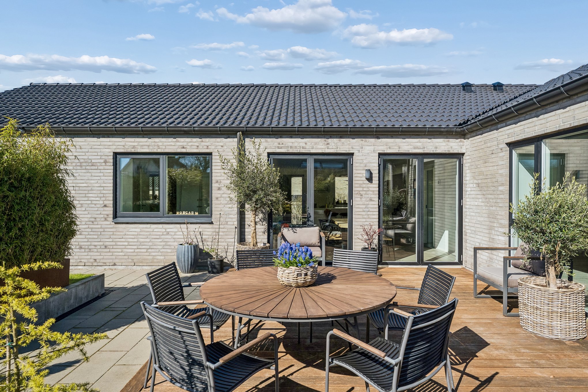 Fremhævet terrasse billede i fuldskærmstilstand. Billede af Guldvej 15, 8920 Randers NV