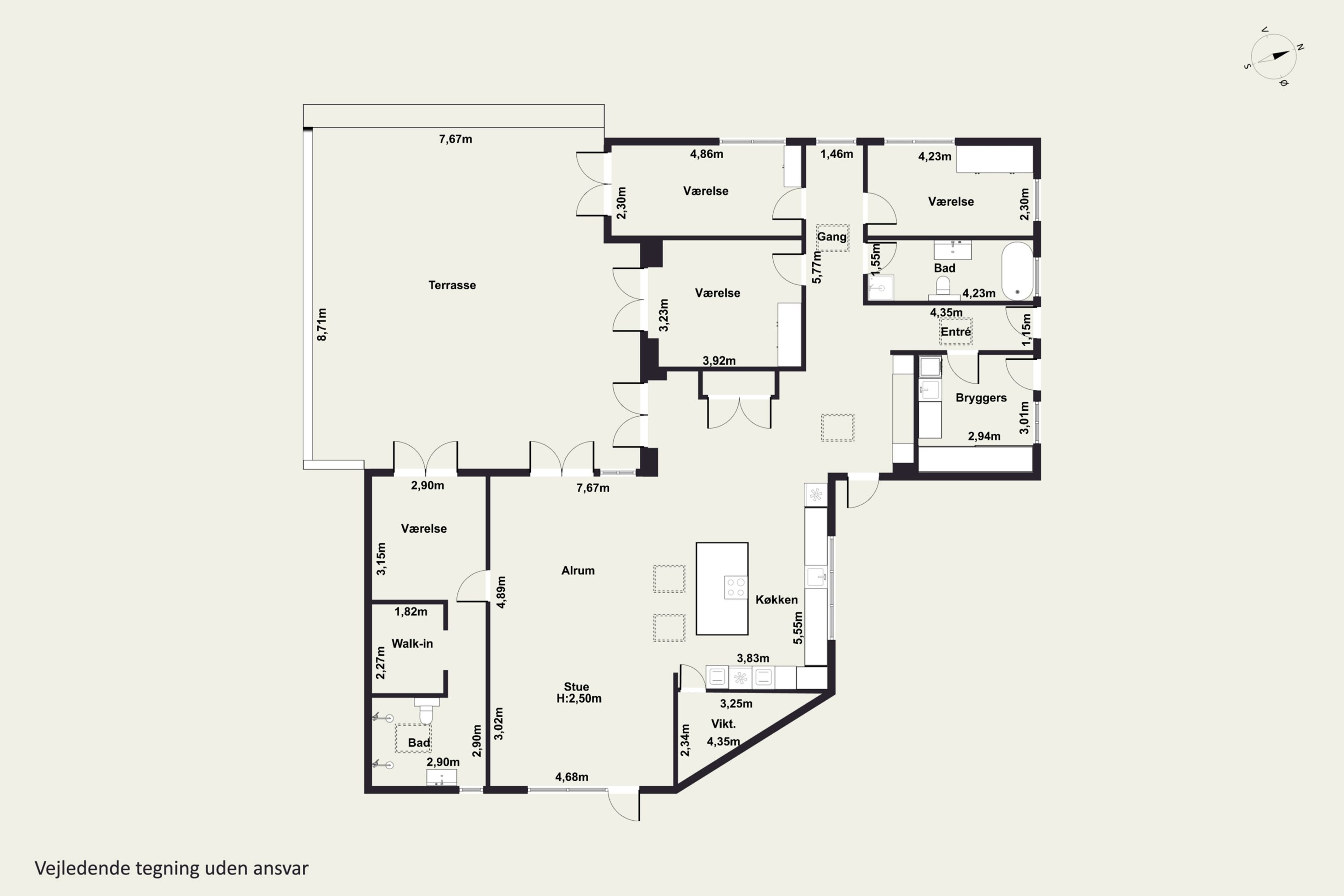 Plantegninger billede af Lyngholmsvej 8, 2800 Kongens Lyngby