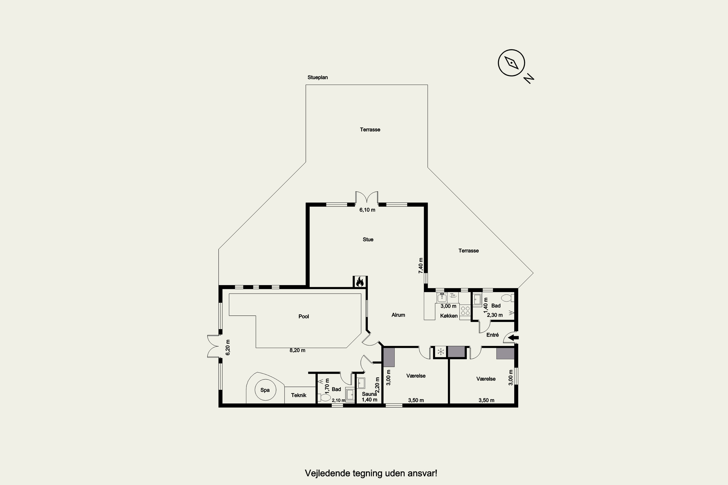 Plantegninger billede af Skovvang 33, Lønne, 6830 Nørre Nebel