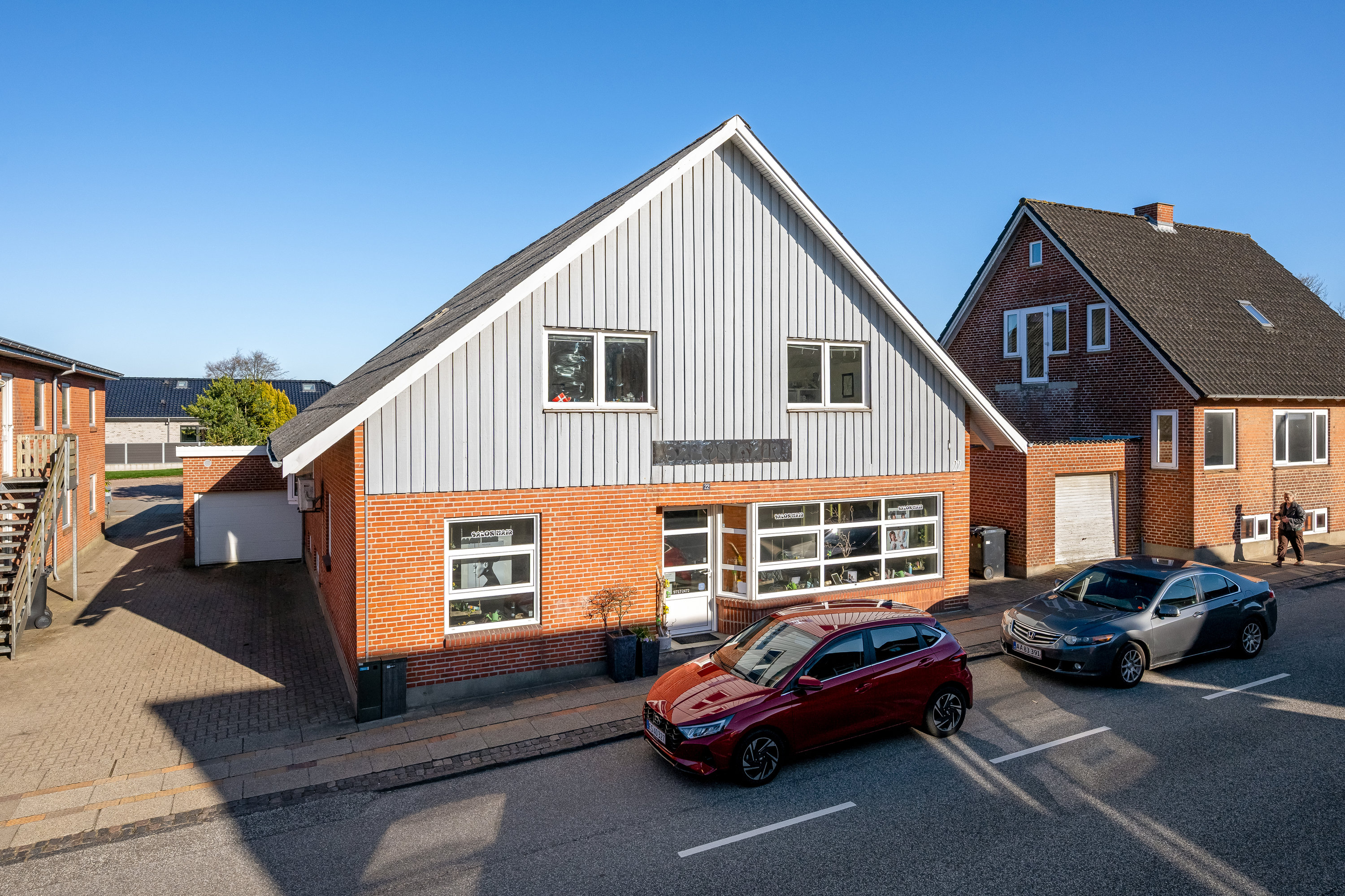 Fremhævet facade billede i fuldskærmstilstand. Billede af Søndergade 22, 6920 Videbæk