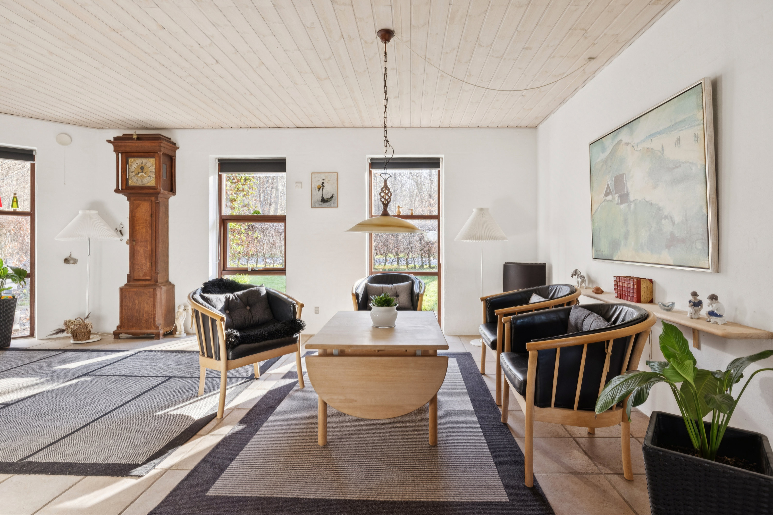 Fremhævet stue billede i fuldskærmstilstand. Billede af Skyttebakken 8B, 8550 Ryomgård