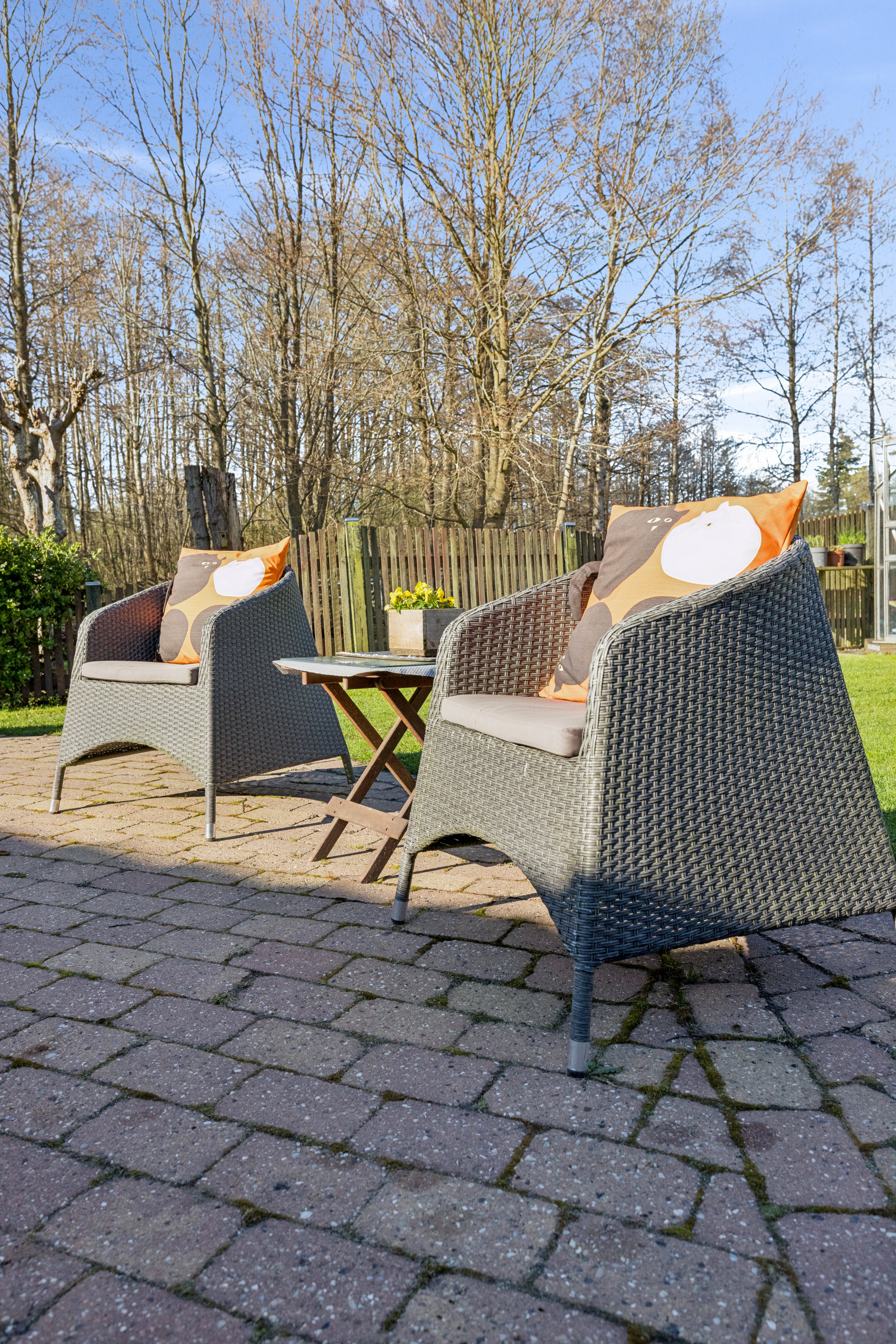 Fremhævet terrasse billede i fuldskærmstilstand. Billede af Skyttebakken 8B, 8550 Ryomgård