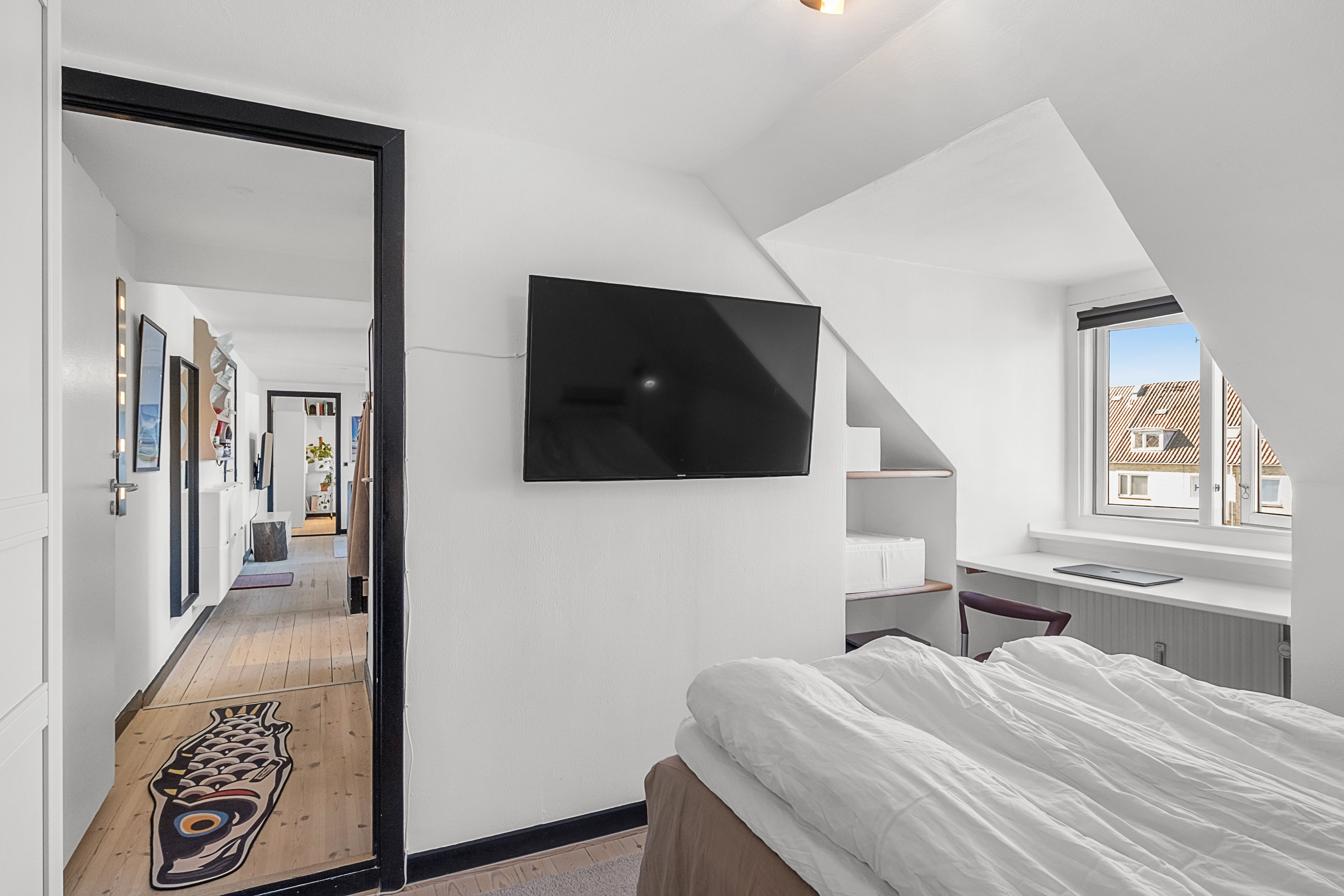 Fremhævet soveværelse billede i fuldskærmstilstand. Billede af Søndre Ringgade 77, 5. 1., 8000 Aarhus C