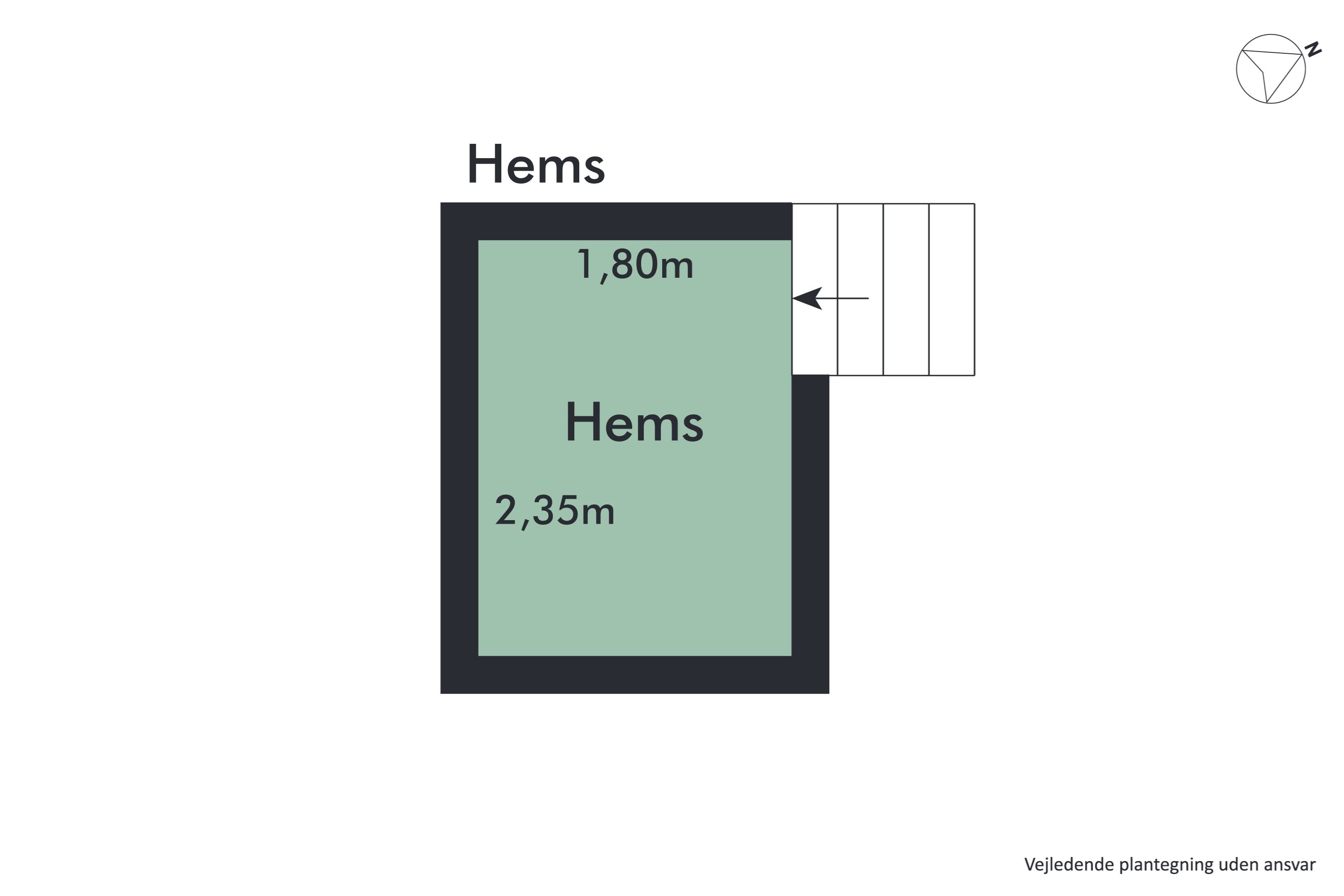 Plantegninger billede af Portlandsvej 97B, 1. tv., 9370 Hals