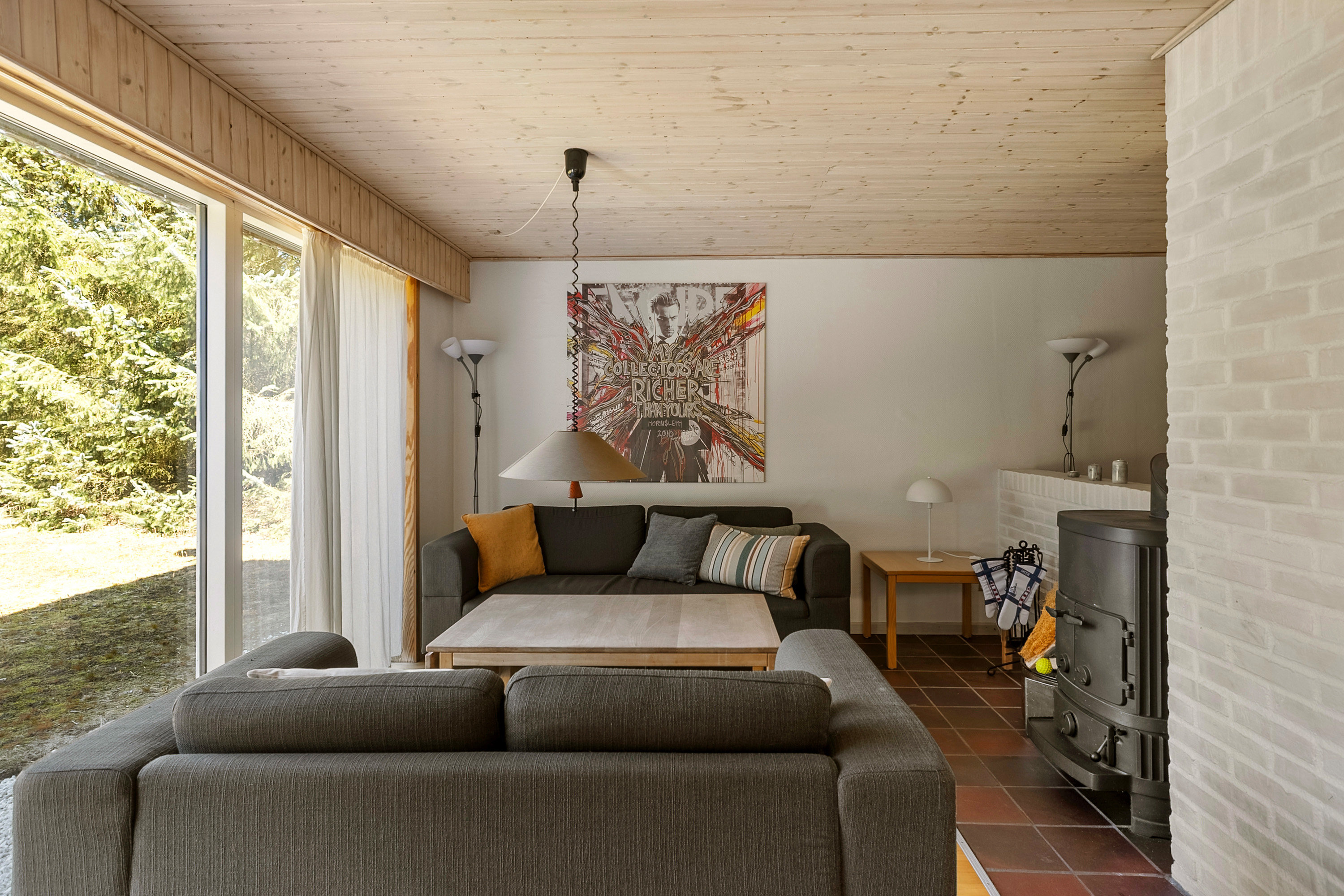 Fremhævet stue billede i fuldskærmstilstand. Billede af Vester Mosevej 9, Husby, 6990 Ulfborg