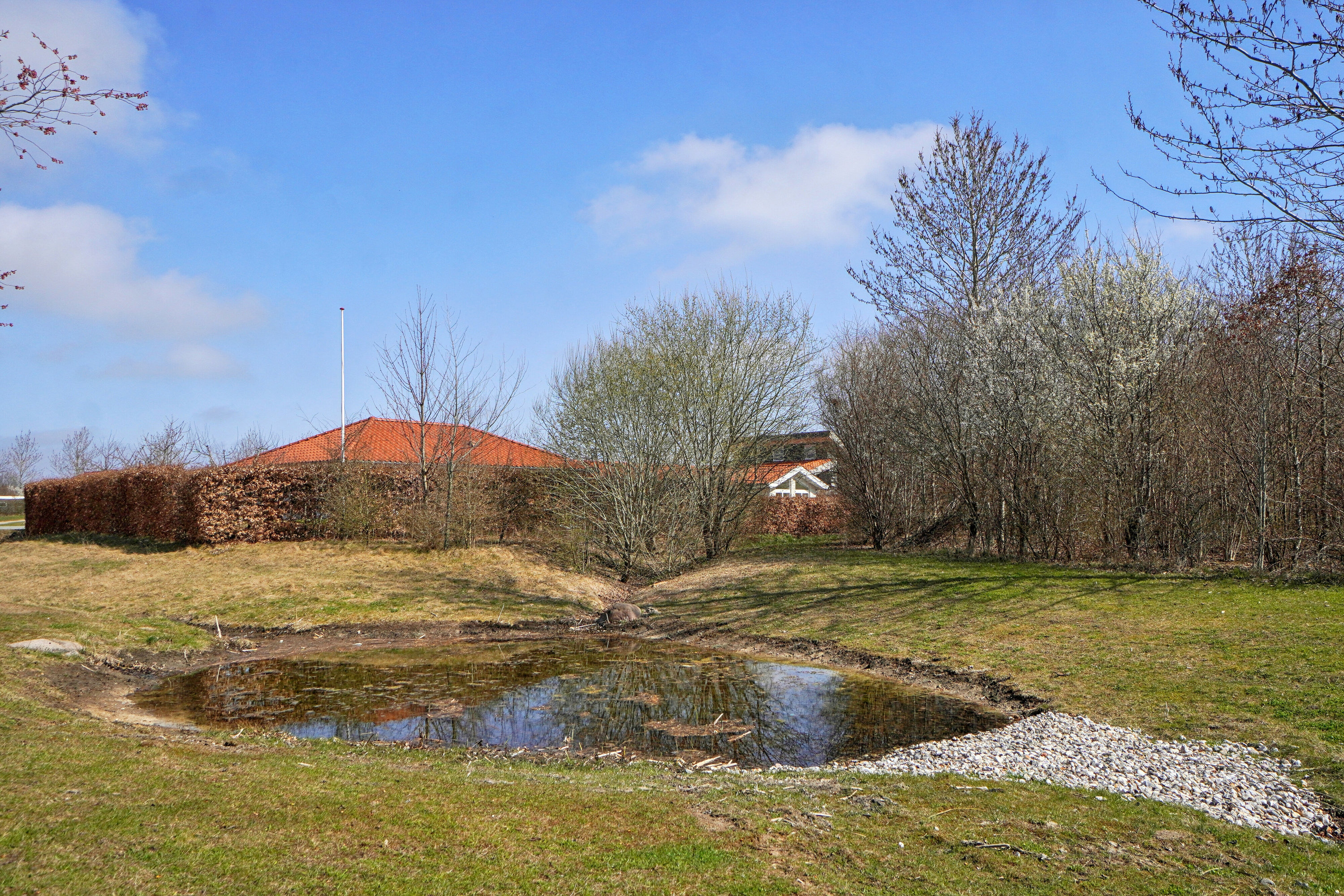 Fremhævet set fra haven billede i fuldskærmstilstand. Billede af Jernaldermarken 92, Himmelev, 4000 Roskilde