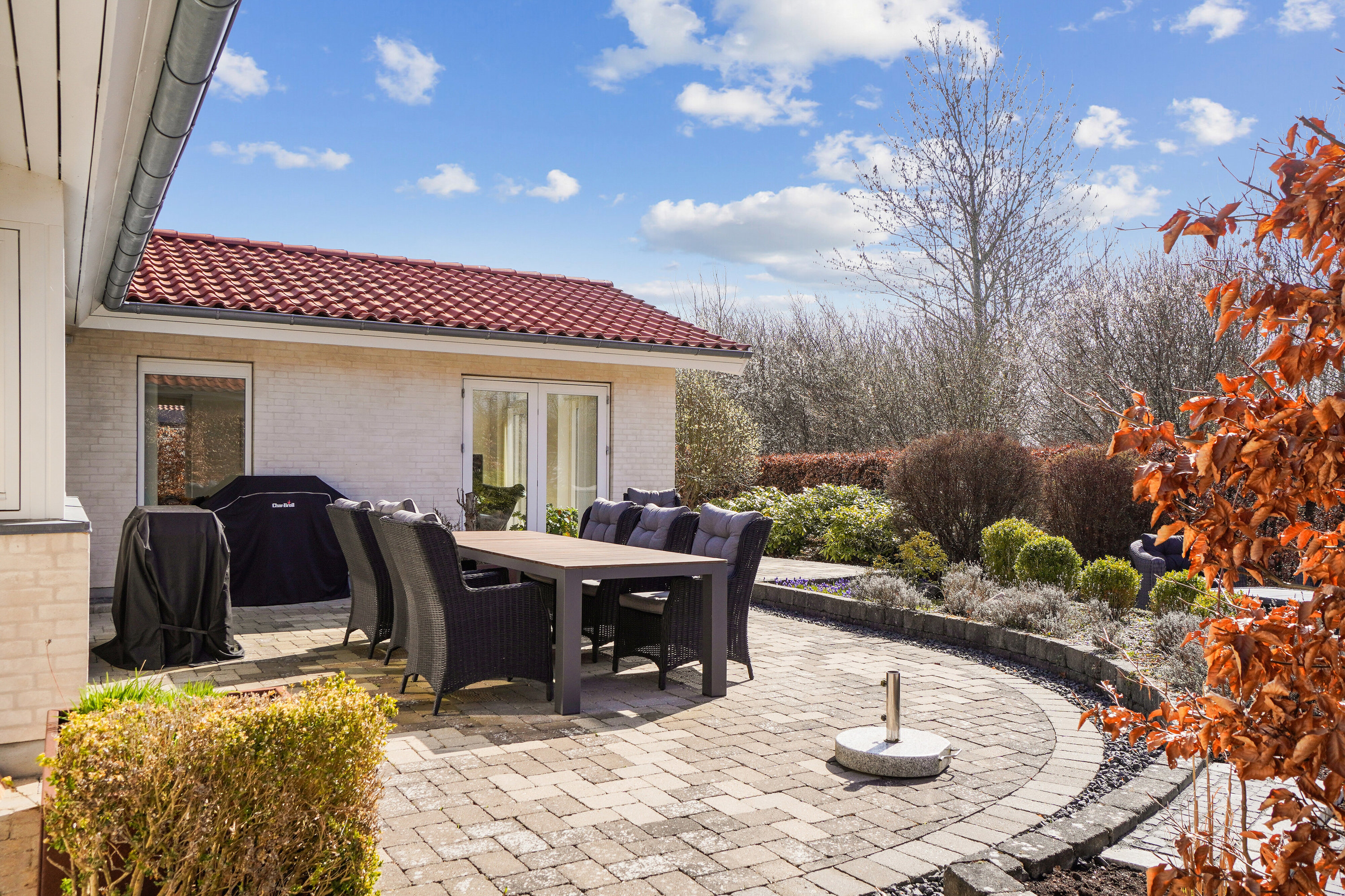 Fremhævet terrasse billede i fuldskærmstilstand. Billede af Jernaldermarken 92, Himmelev, 4000 Roskilde