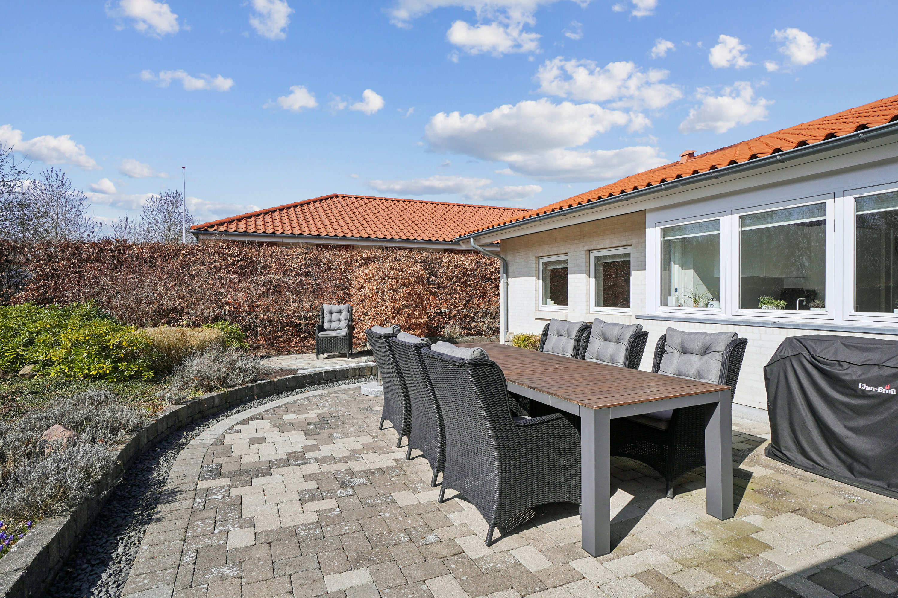 Fremhævet terrasse billede i fuldskærmstilstand. Billede af Jernaldermarken 92, Himmelev, 4000 Roskilde